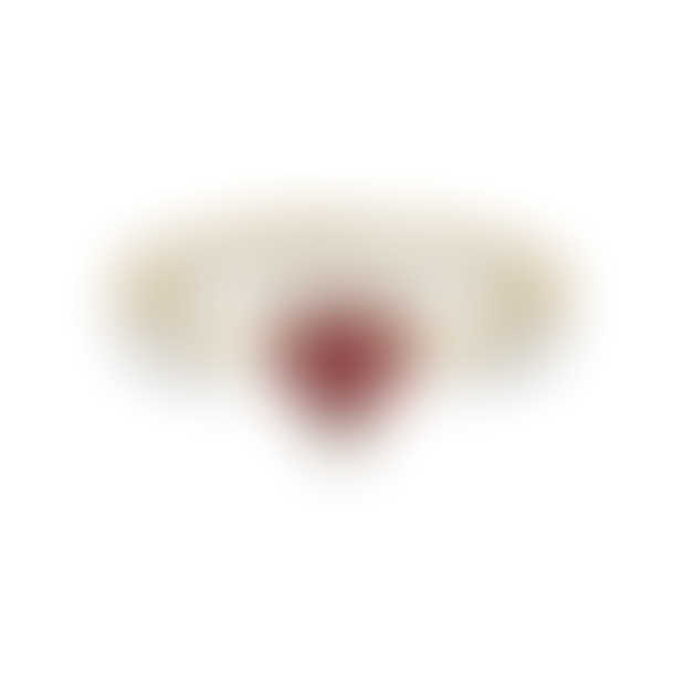 14k Yellow Gold Emma Garnet Heart Ring