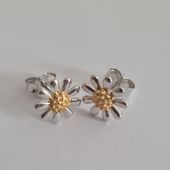 Silver Daisy Flower Earring