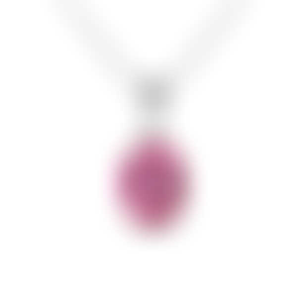 Pink Topaz Oval pendant handcrafted Jewellery Vietnam