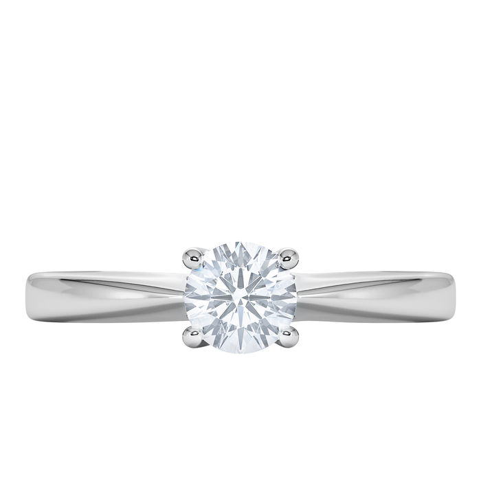 0.5ct Moissanite White Gold Engagement Ring
