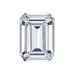 Emerald cut diamond