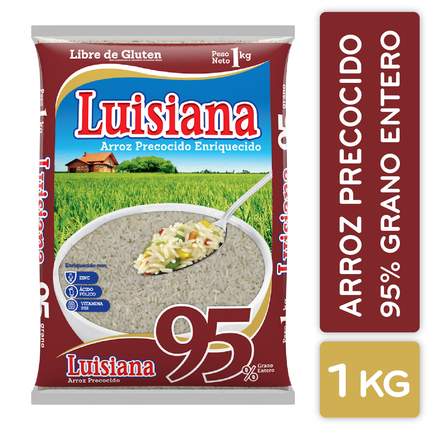 Arroz Precocido 95% Luisiana Paquete 1000 G