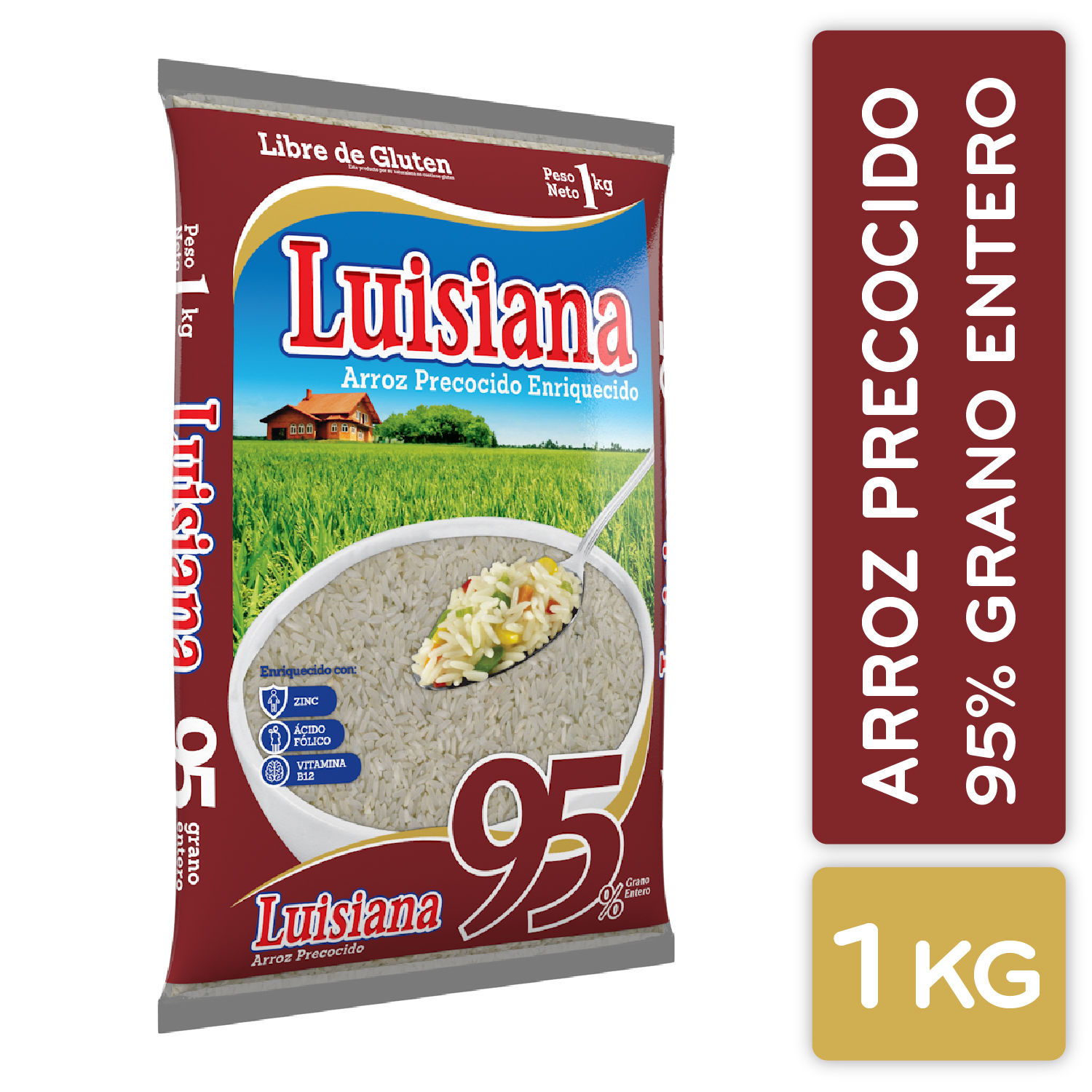 Arroz Precocido 95% Luisiana Paquete 1000 G