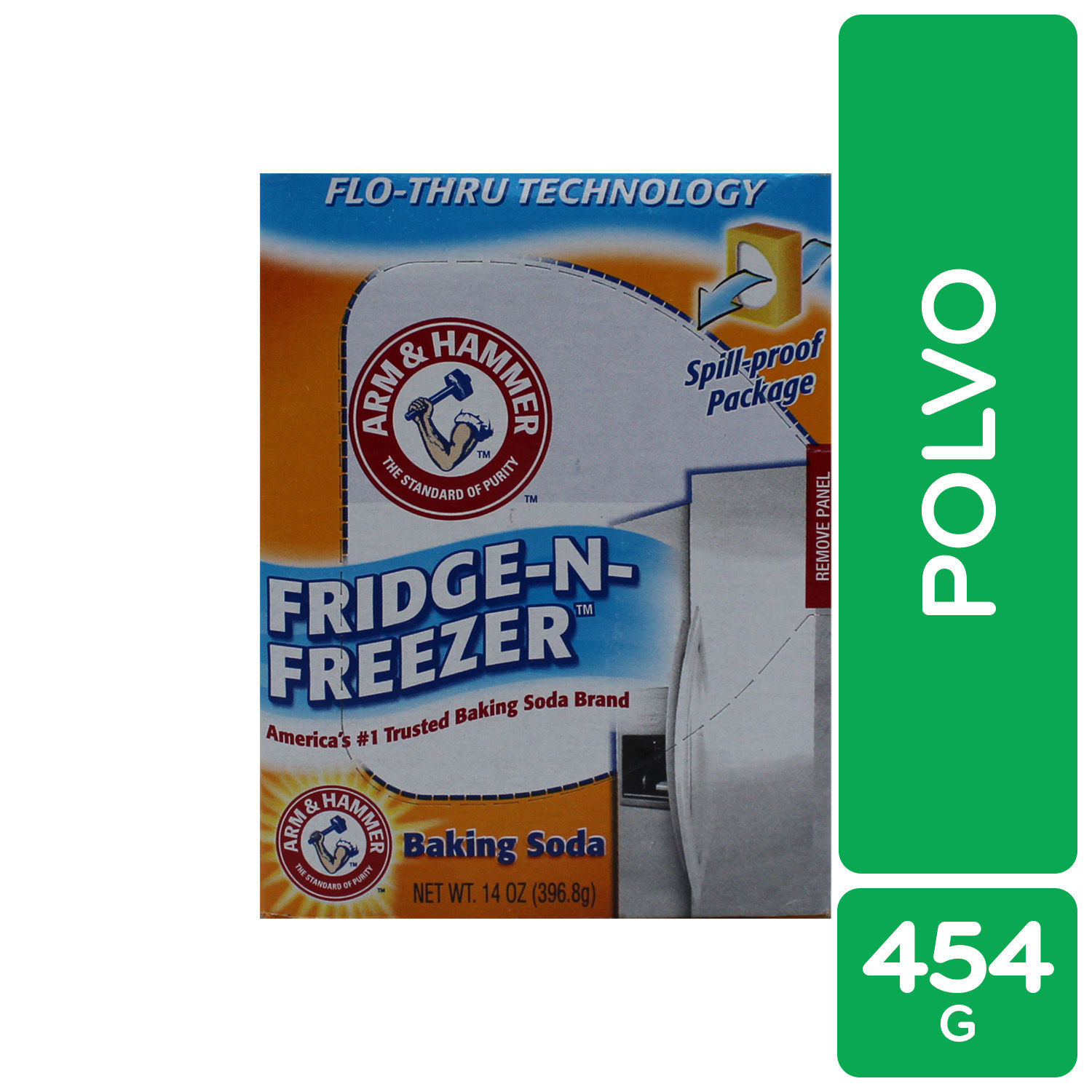 Absorbeolor Refrigeradora Polvo Bicarbonato Arm Y Hammer Caja 396.8 G