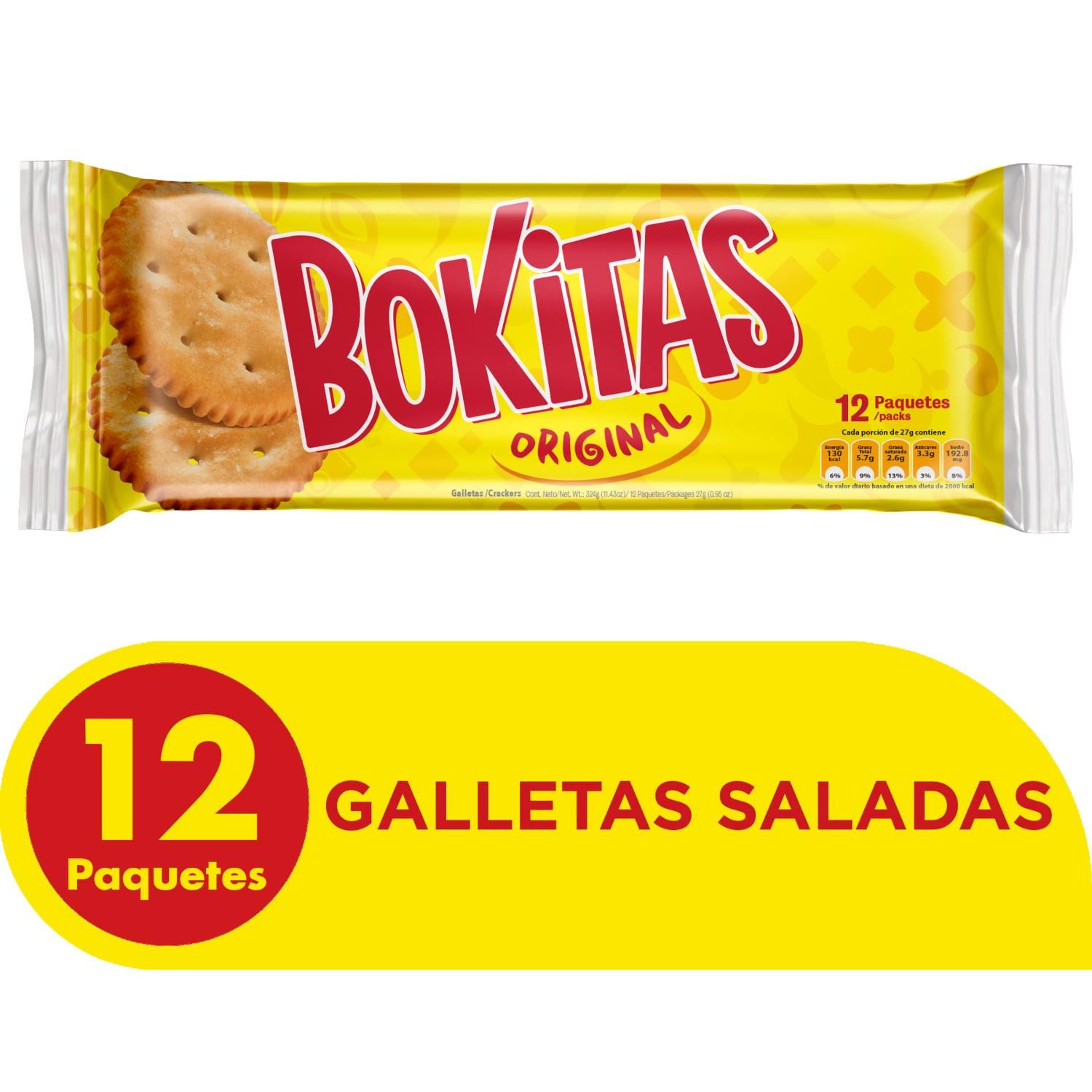 Galleta Salada Bokitas Pozuelo Paquete 324 G