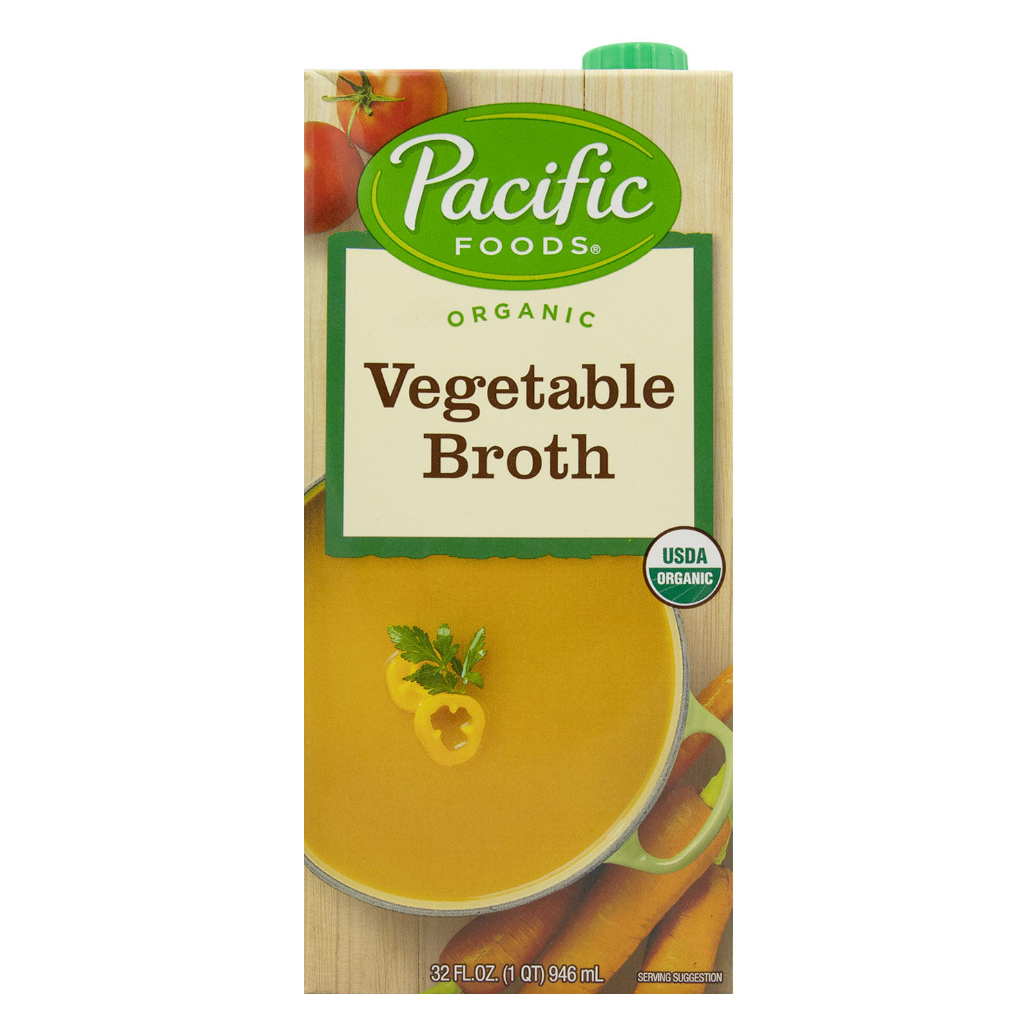 Caldo Vegetales Organico Pacific Tetra Brick 946 Ml