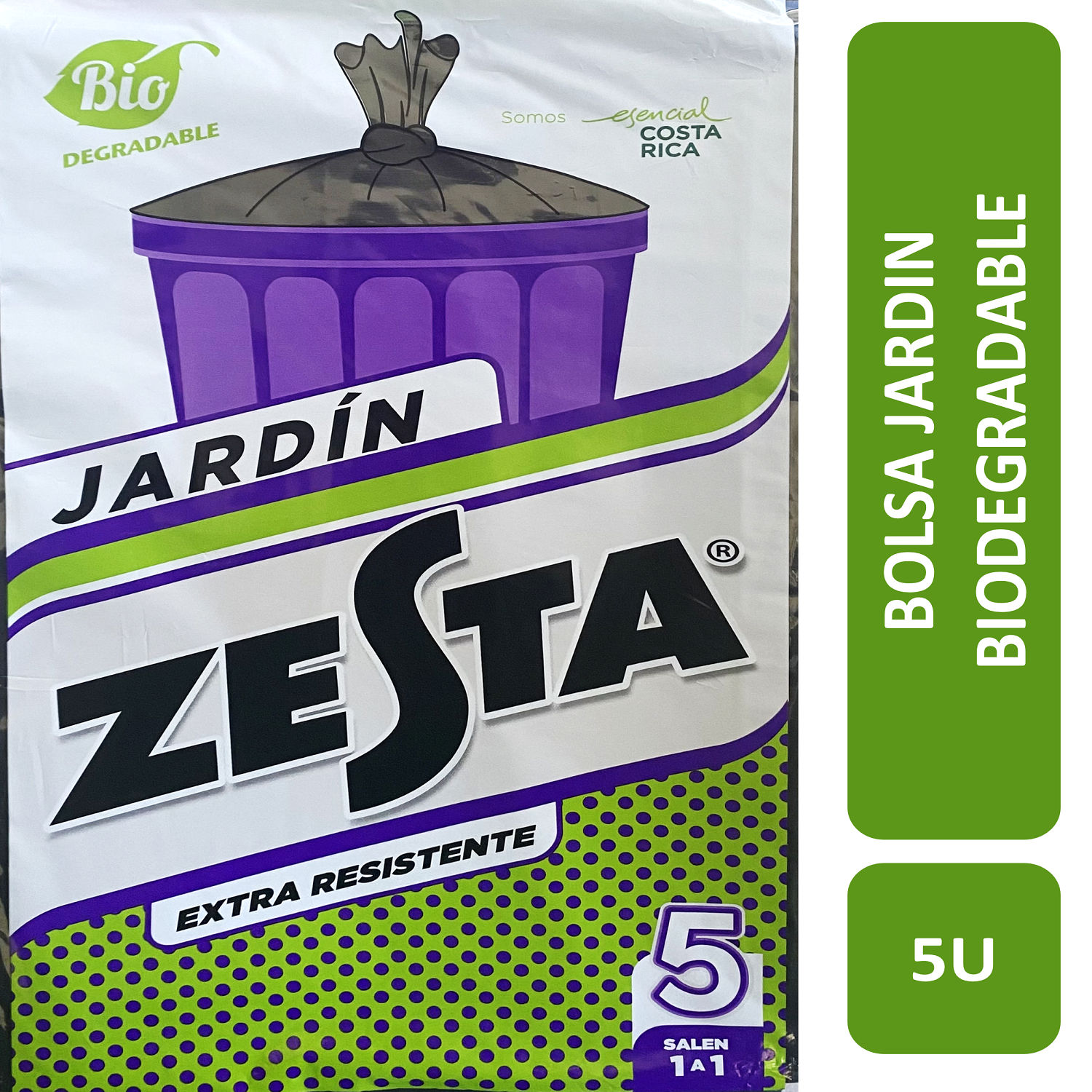 Bolsa Basura Jardin Negra Zesta Bolsa 5 Unid