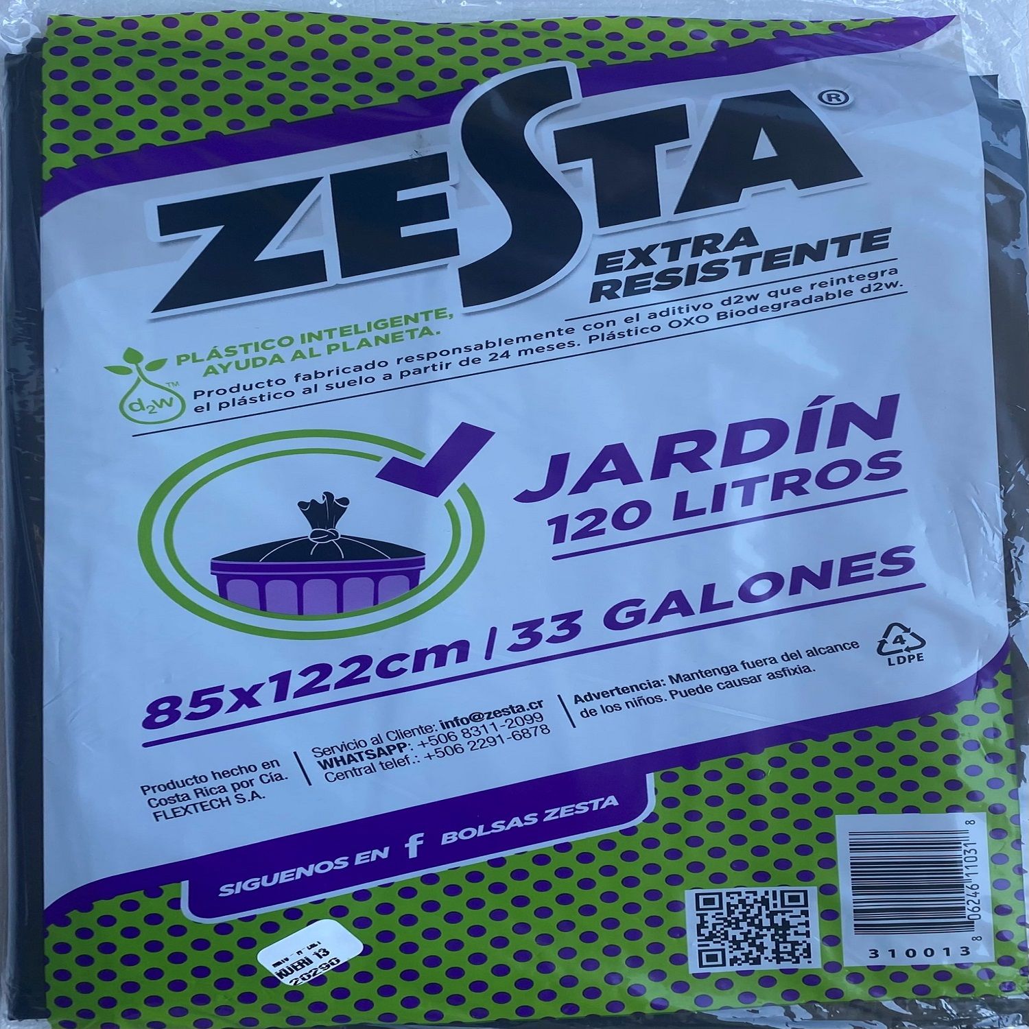 Bolsa Basura Jardin Negra Zesta Bolsa 5 Unid