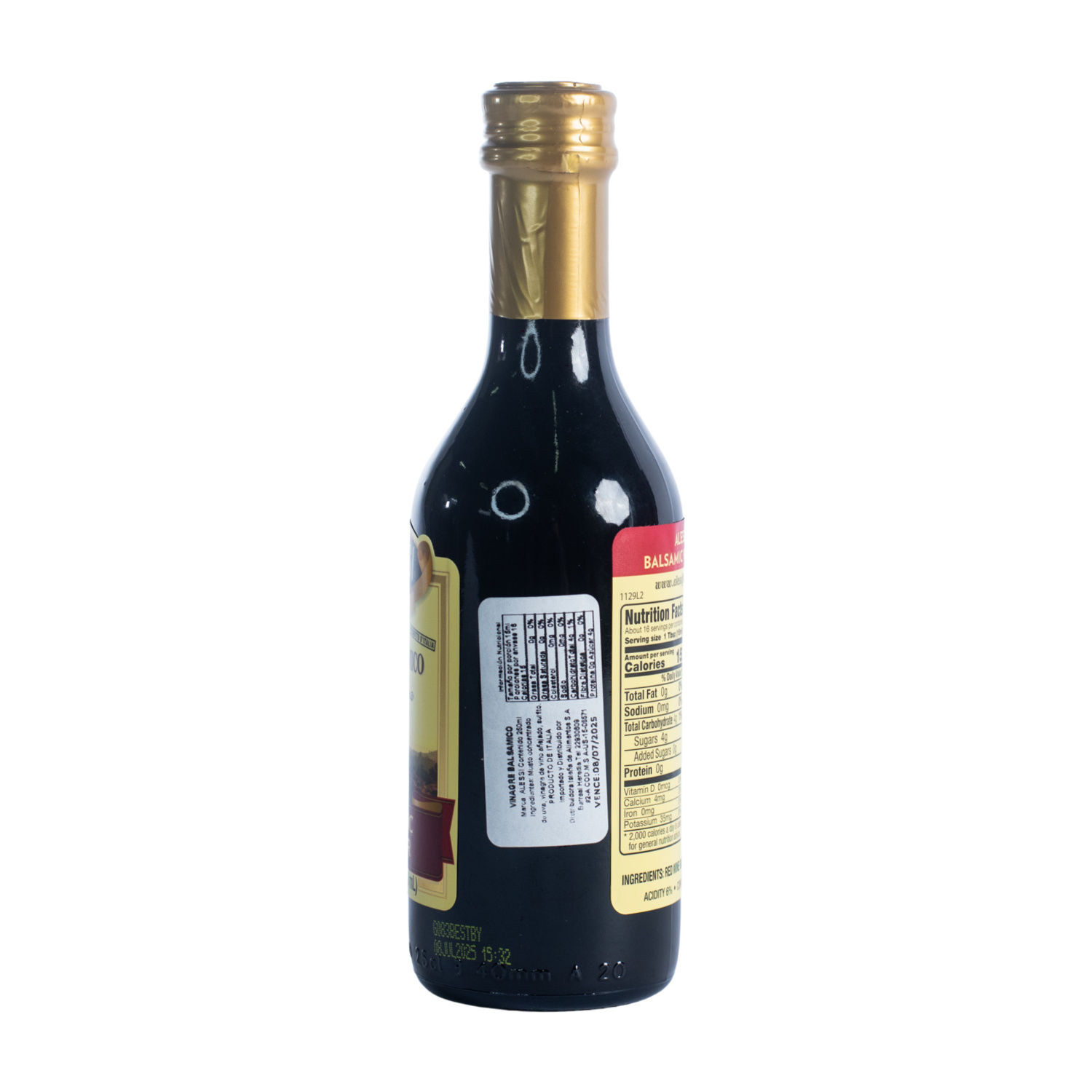 Vinagre Balsamico Alessi Botella 250 Ml