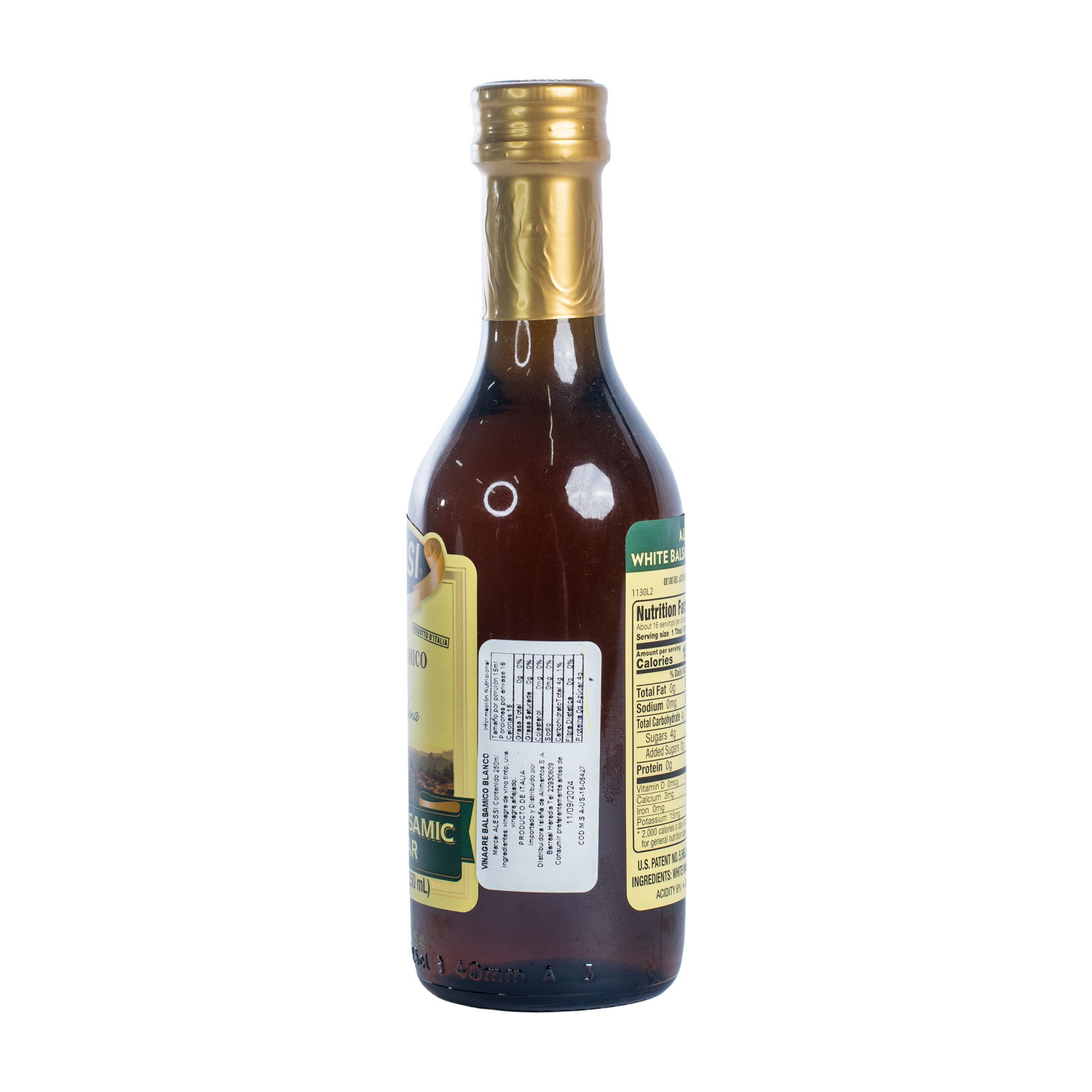 Vinagre Balsamico Blanco Alessi Botella 250 Ml