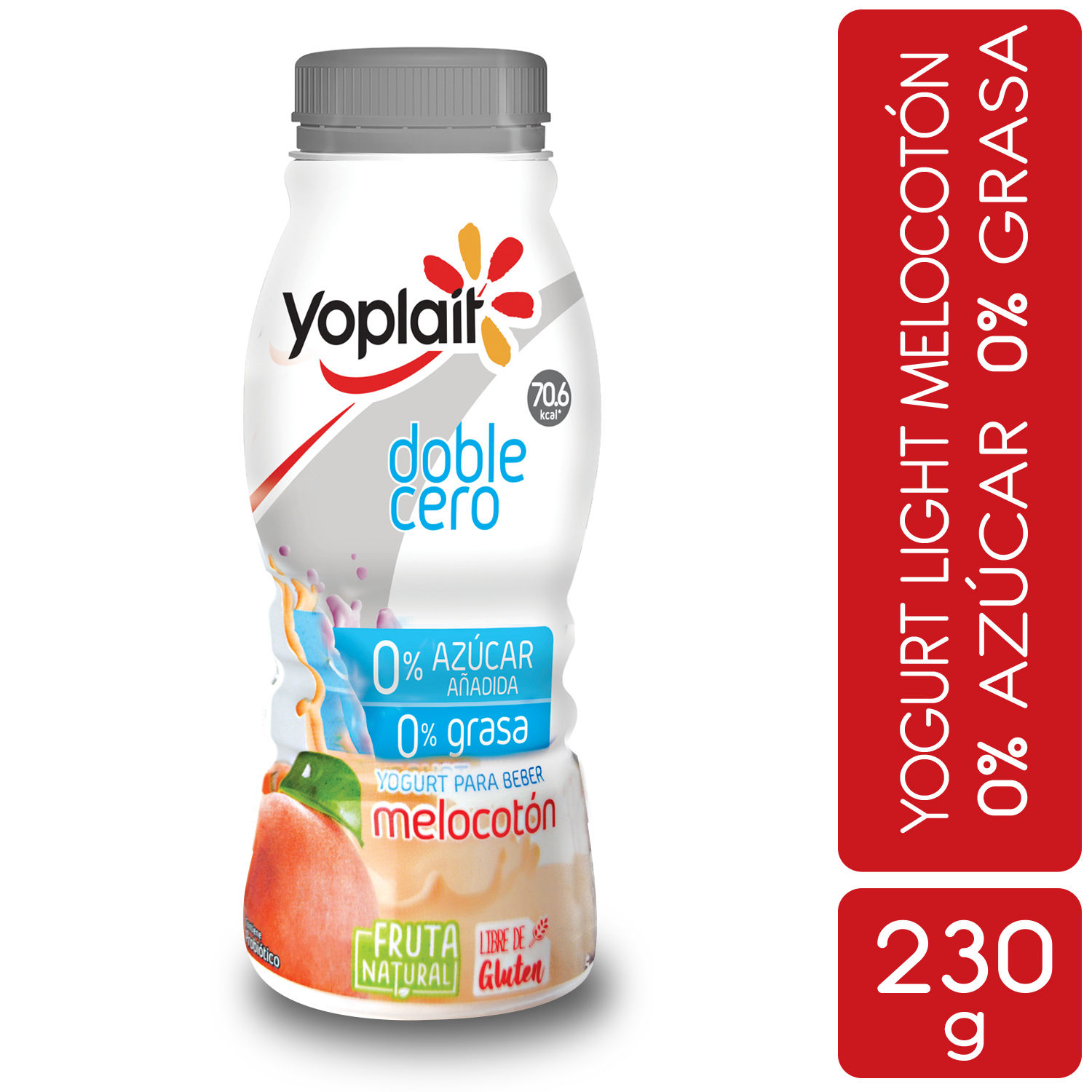 Yogurt Liquido Light Melocoton Yoplait Envase 230 G