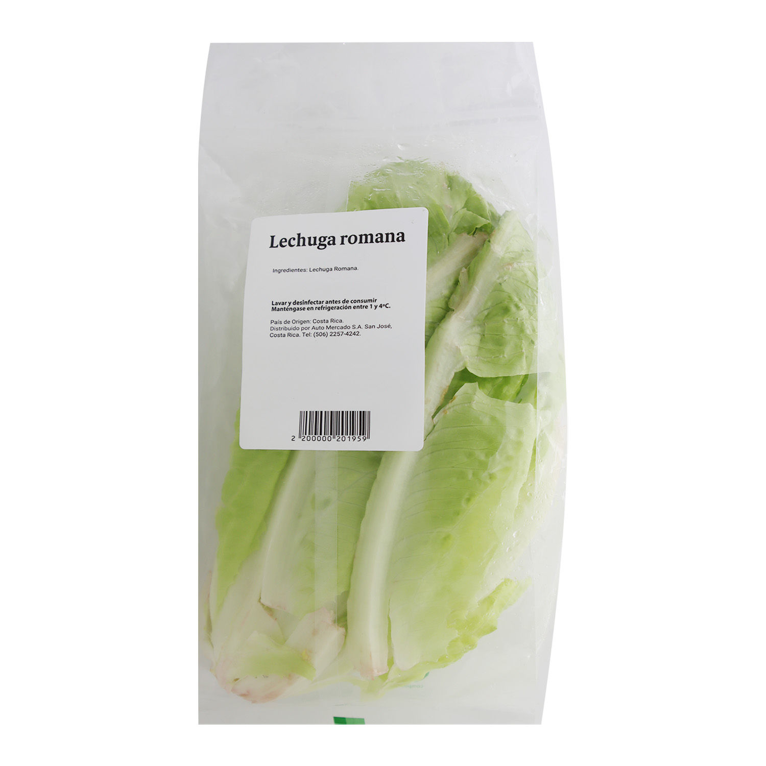 Ensalada Lechuga Romana Auto Mercado Paquete 200 G