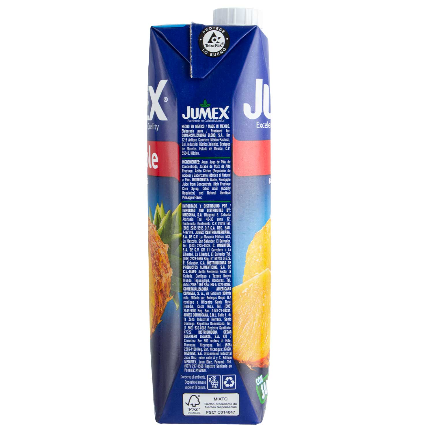 Bebida Jugo Piña Jumex Tetra Brick 1000 Ml