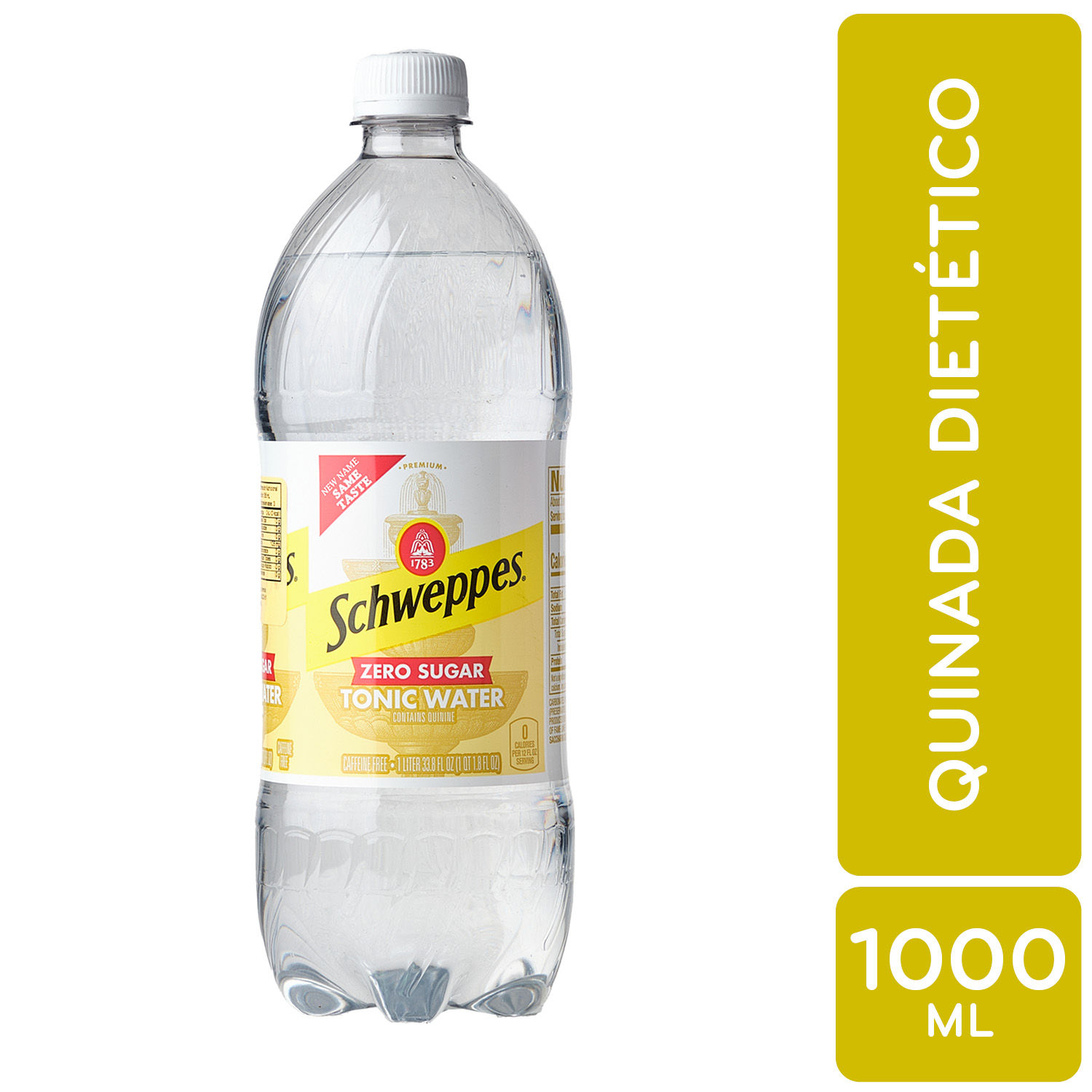 Bebida Gaseosa Liga Agua Quinada Dietetico Schweppes Botella 1000 Ml