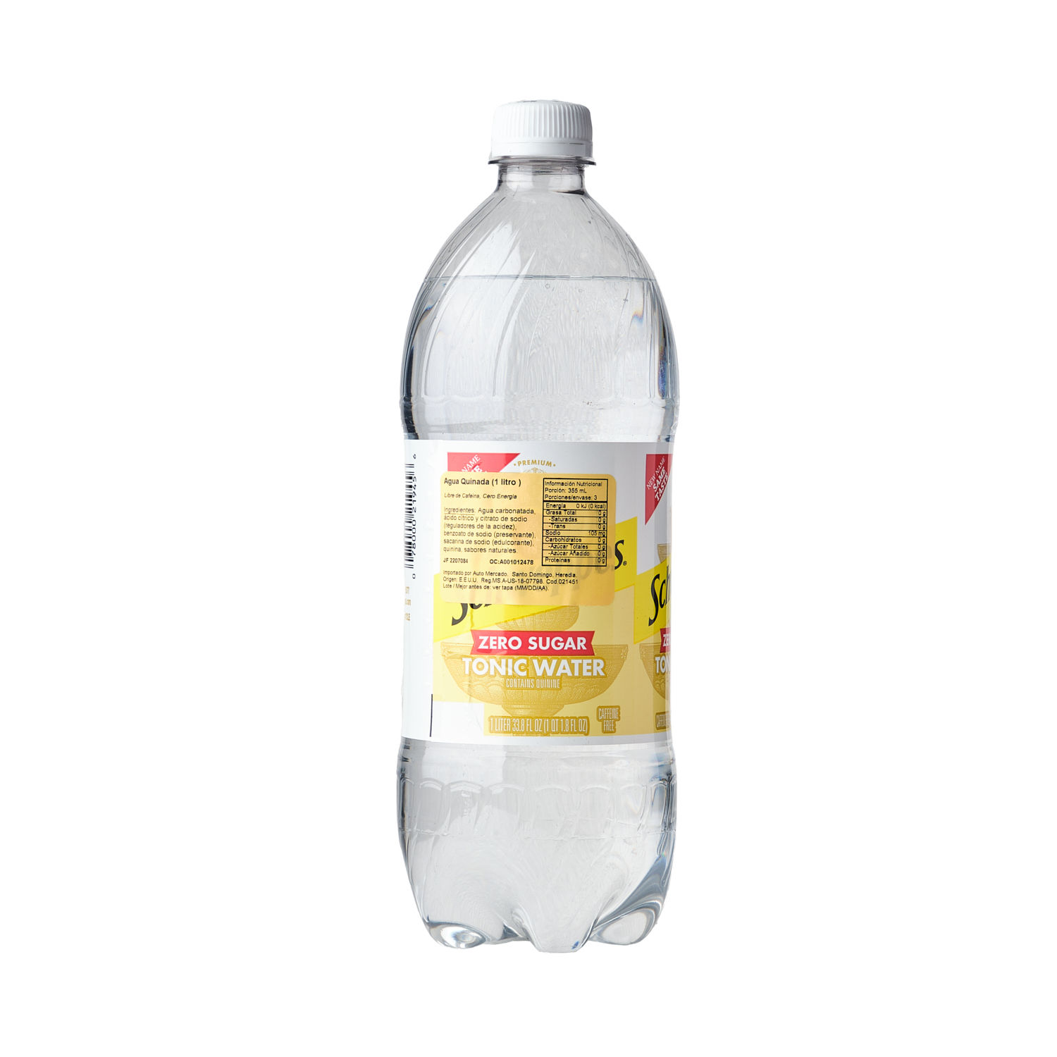 Bebida Gaseosa Liga Agua Quinada Dietetico Schweppes Botella 1000 Ml