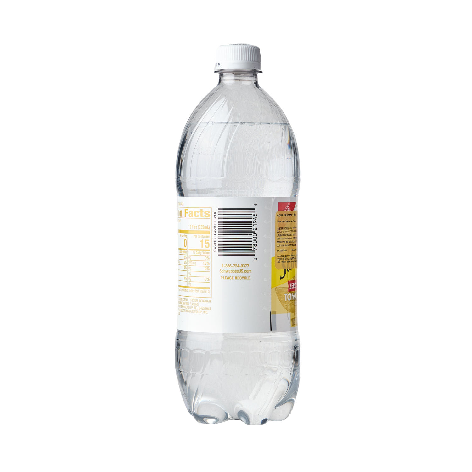 Bebida Gaseosa Liga Agua Quinada Dietetico Schweppes Botella 1000 Ml