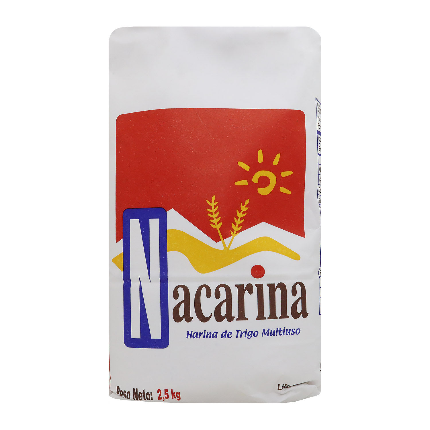 Harina Trigo Nacarina Paquete 2500 G