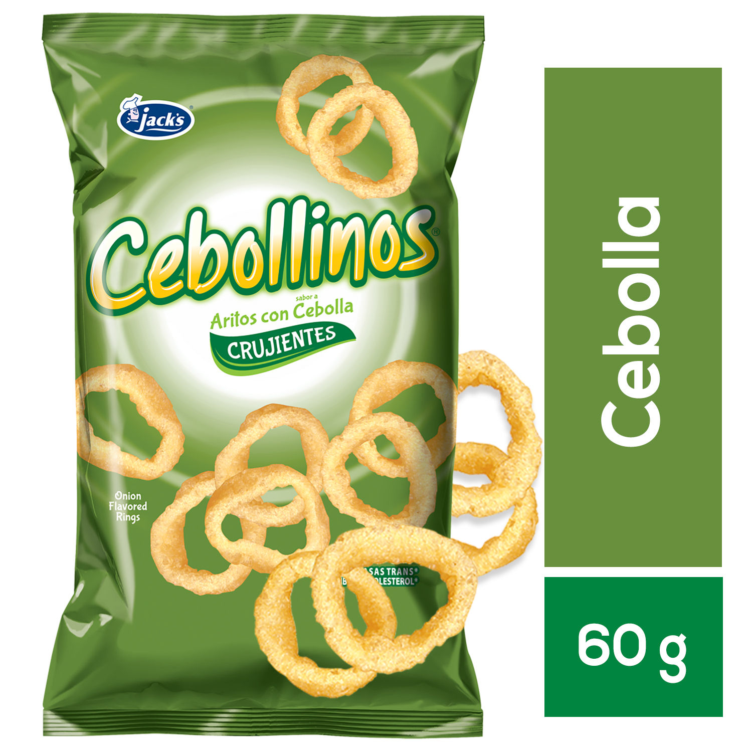 Bocadillo Aro Cebolla Jacks Paquete 60 G