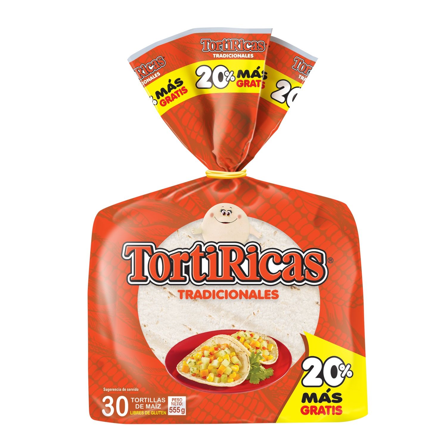 Tortillas Maiz 25u Torti Rica Paquete 412 G