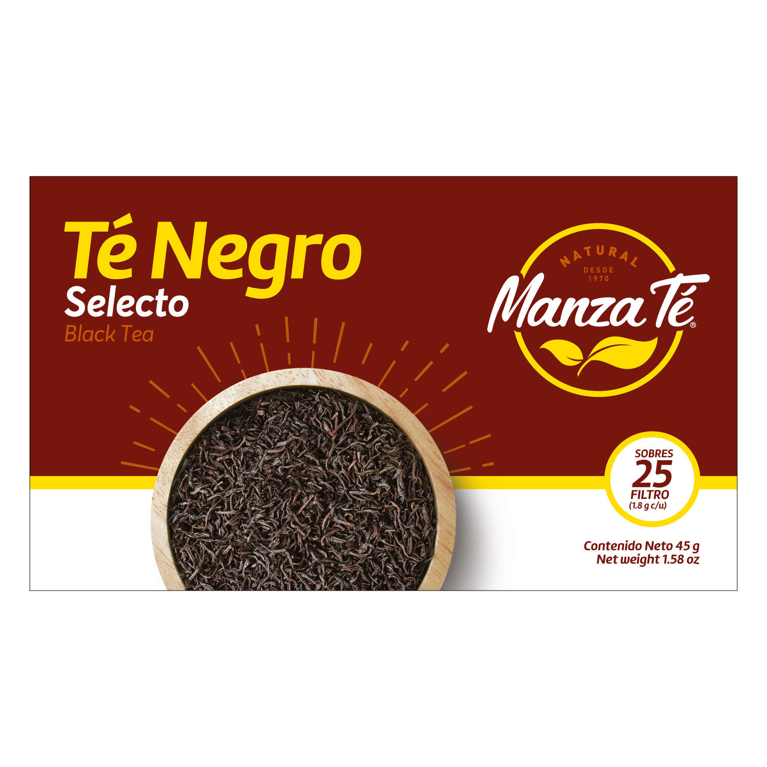 Te Negro Manza-te Caja 45 G