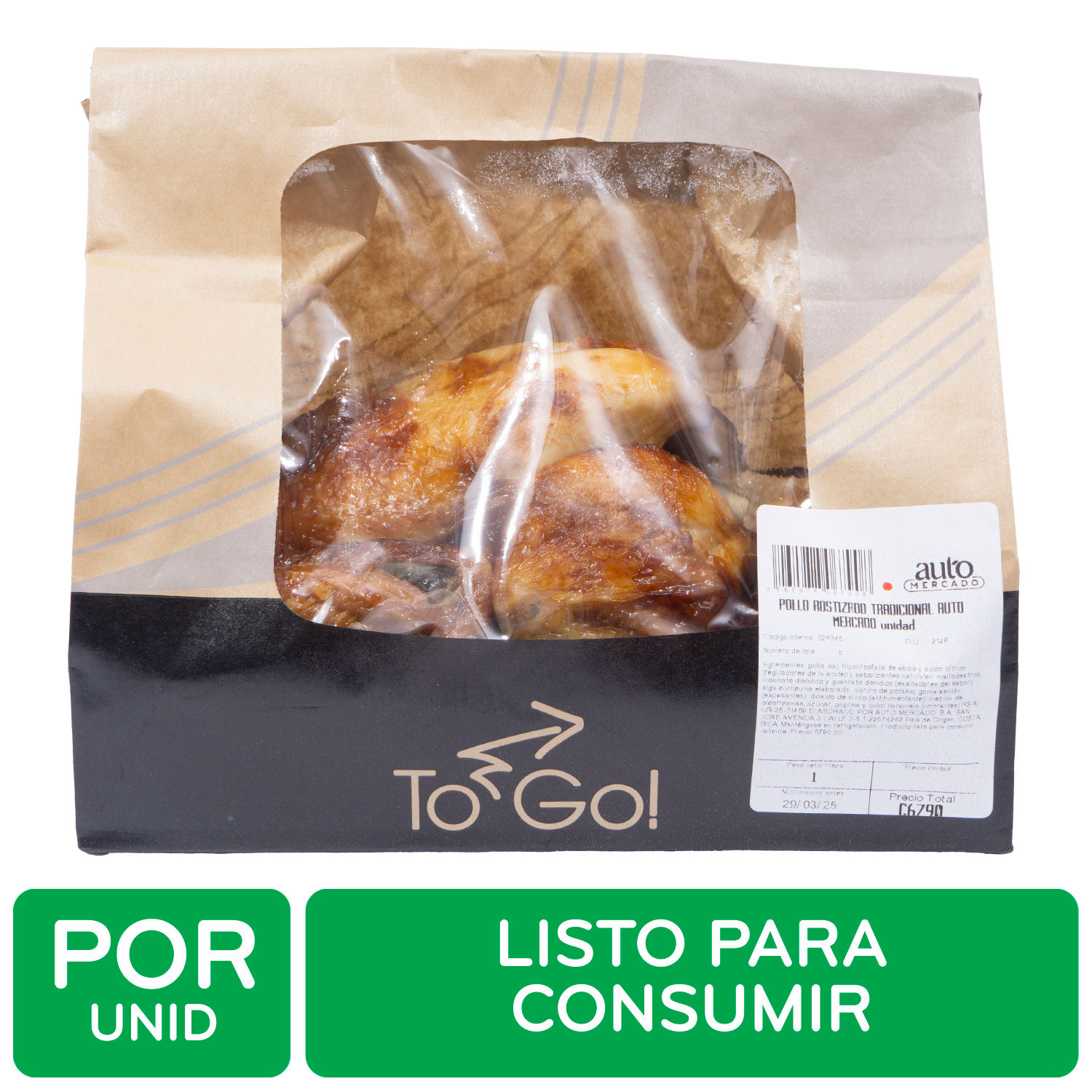 Pollo Rostizado Tradicional Auto Mercado Unidad | Auto Mercado