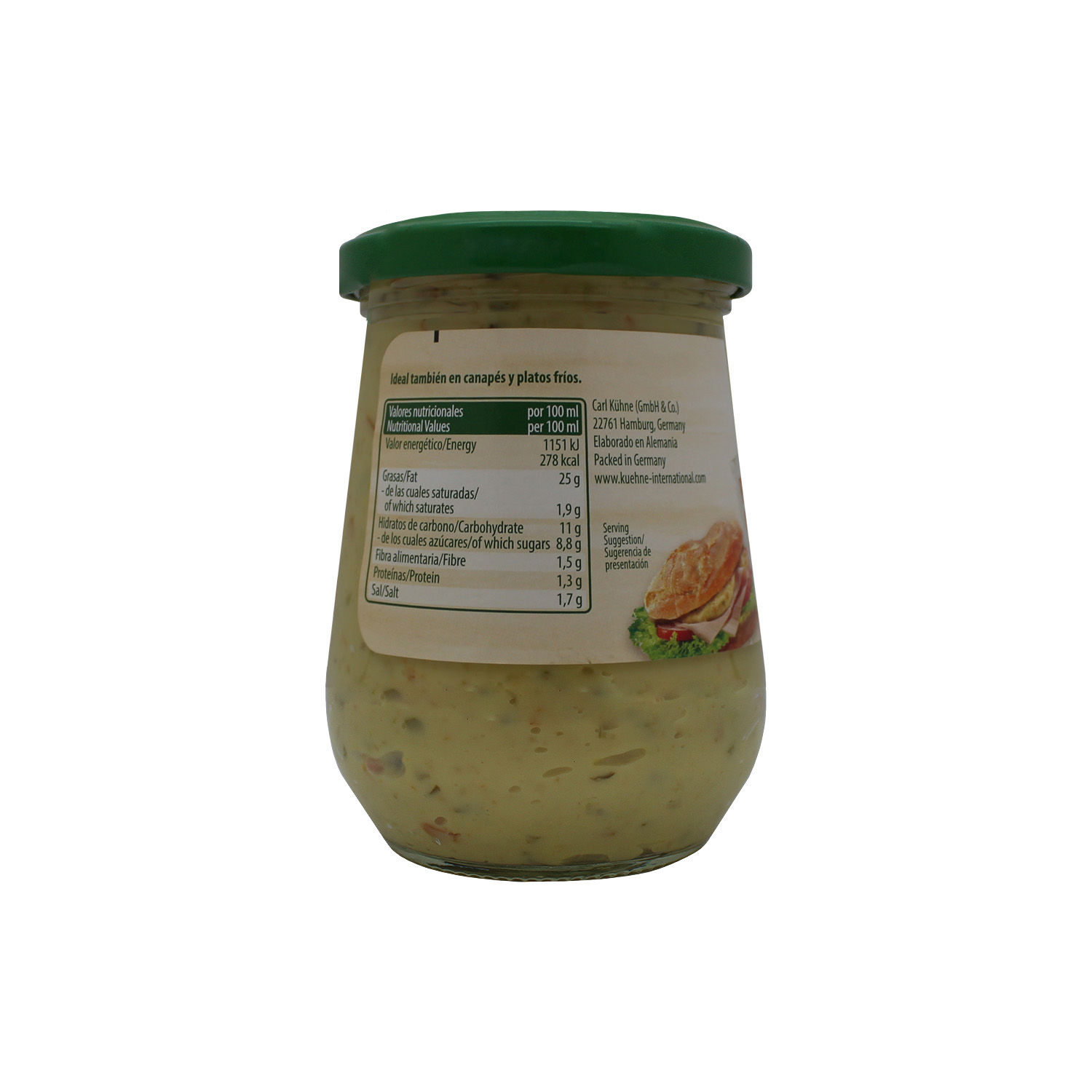 Aderezo Spread Kuhne Frasco 250 Ml