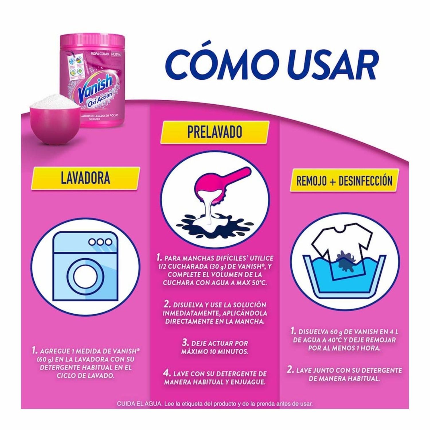 Quitamanchas Polvo Color Vanish Envase 900 G