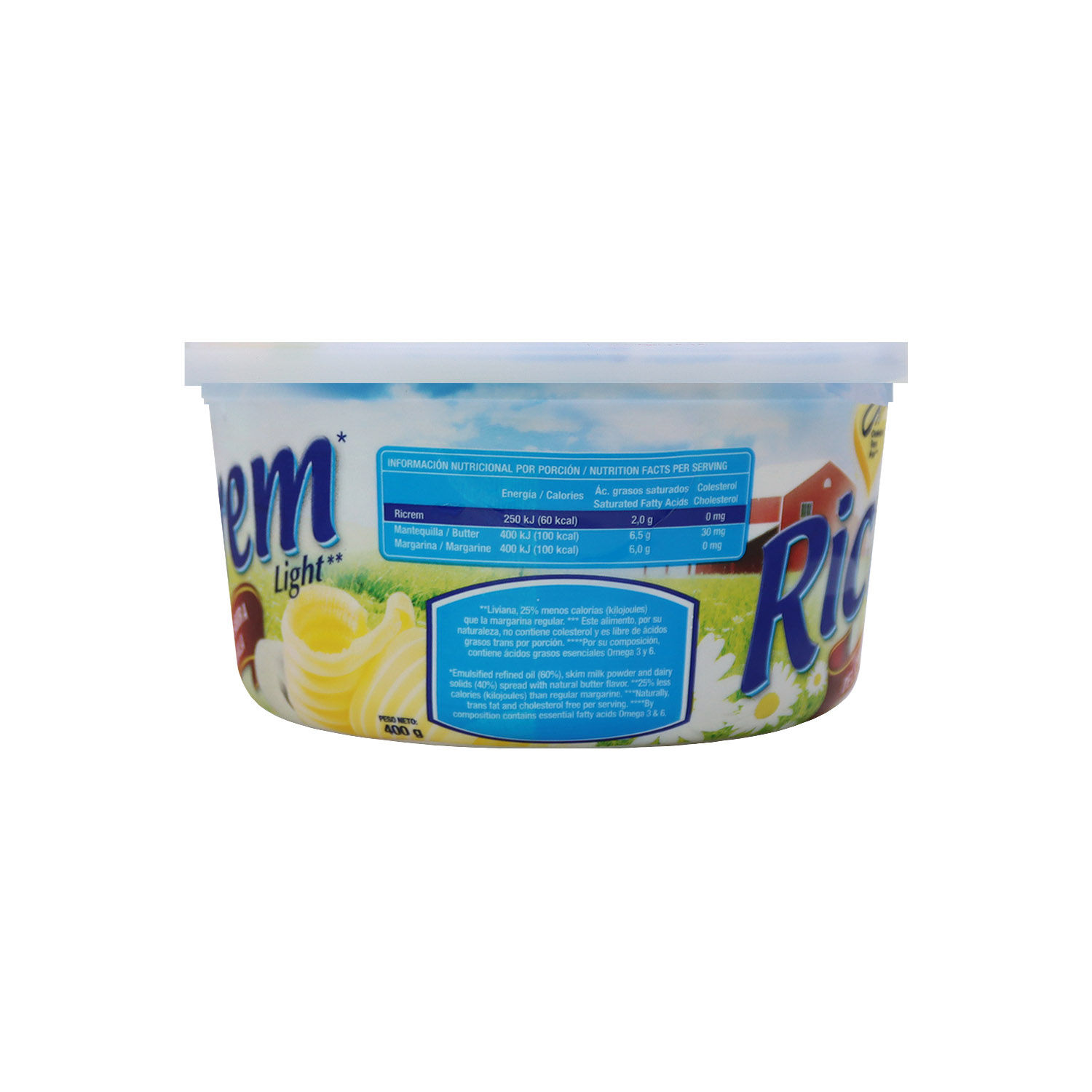Margarina Regular Ricrem Envase 400 G