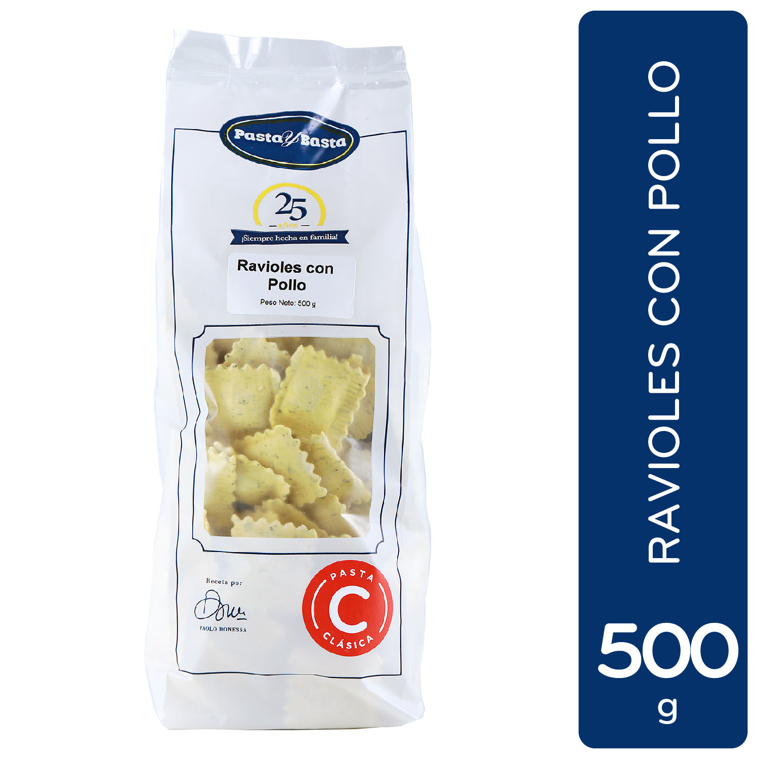 Raviol Pollo Pasta Y Basta Paquete 500 G