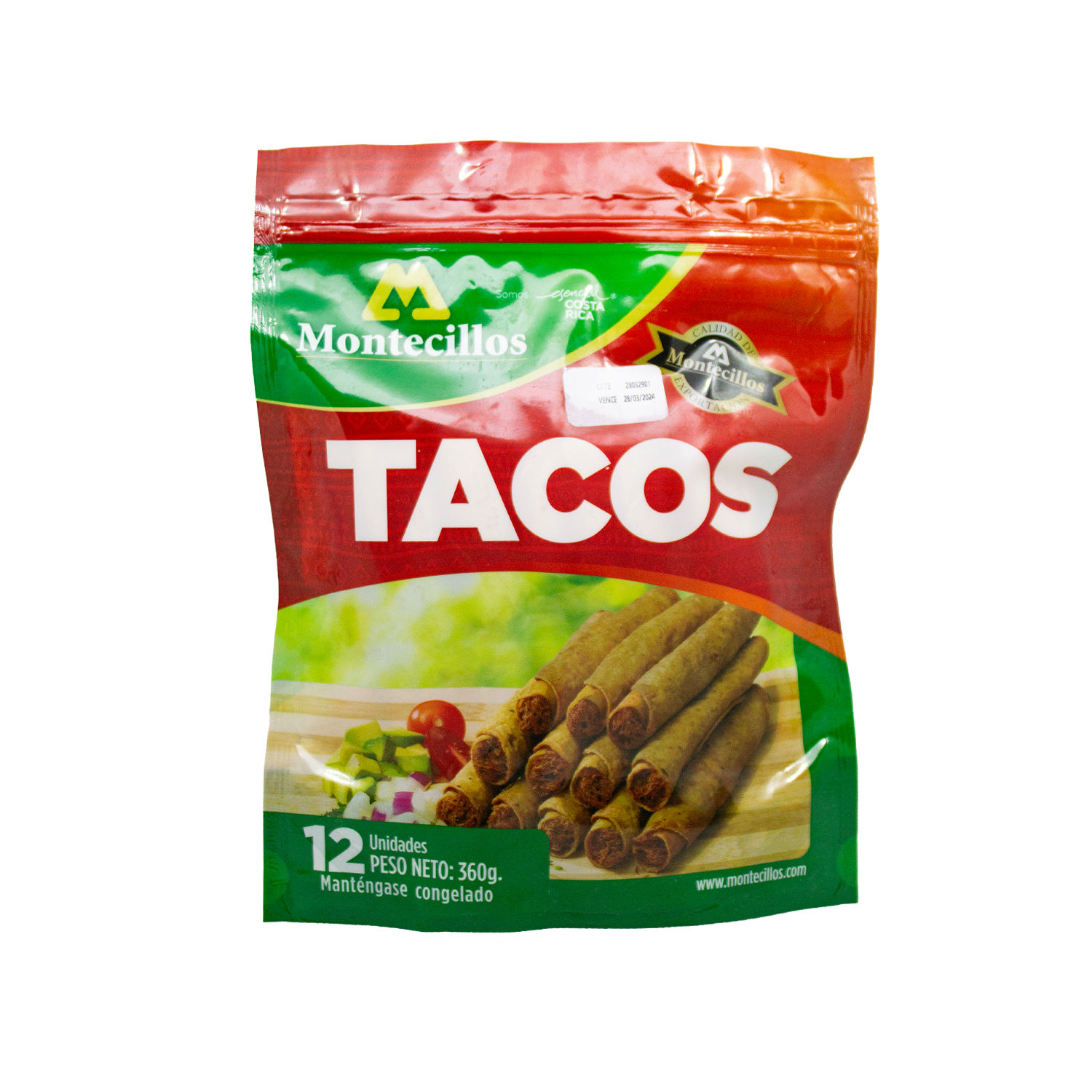 Taco Carne Montecillos 12u Paquete 360 G
