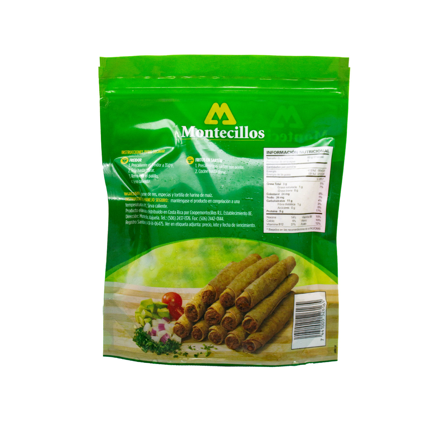 Taco Carne Montecillos 12u Paquete 360 G