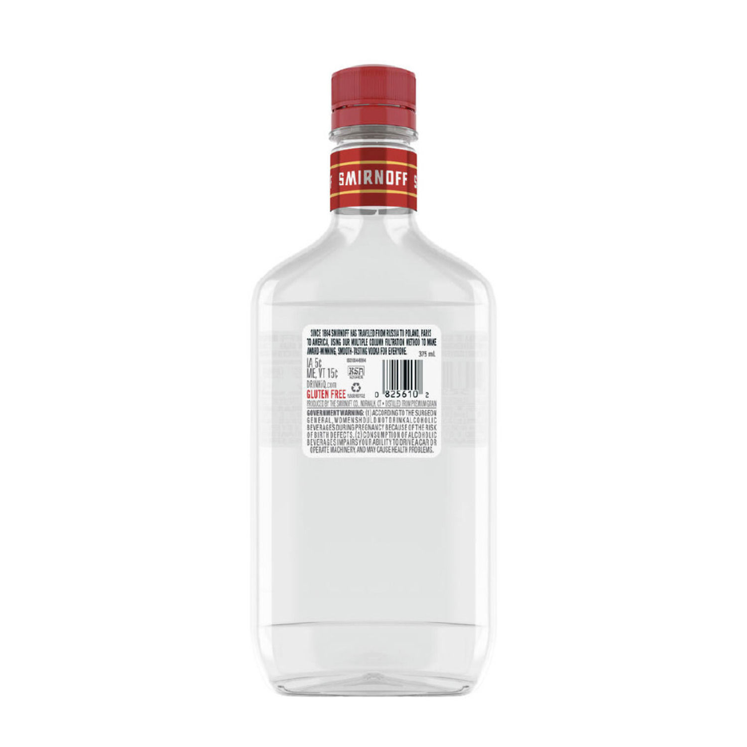 Vodka Estandar Smirnoff Botella 375 Ml