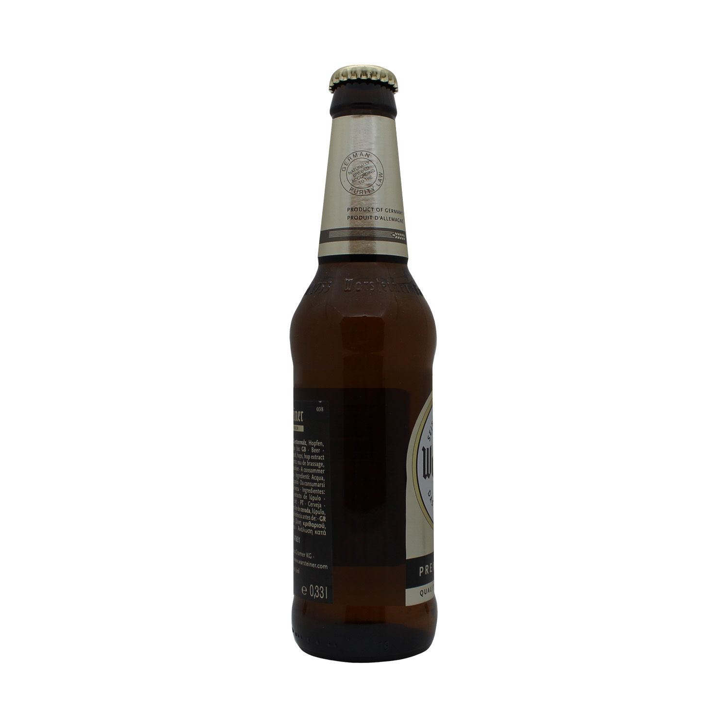Cerveza Importada Alemania Warsteiner Botella 330 Ml