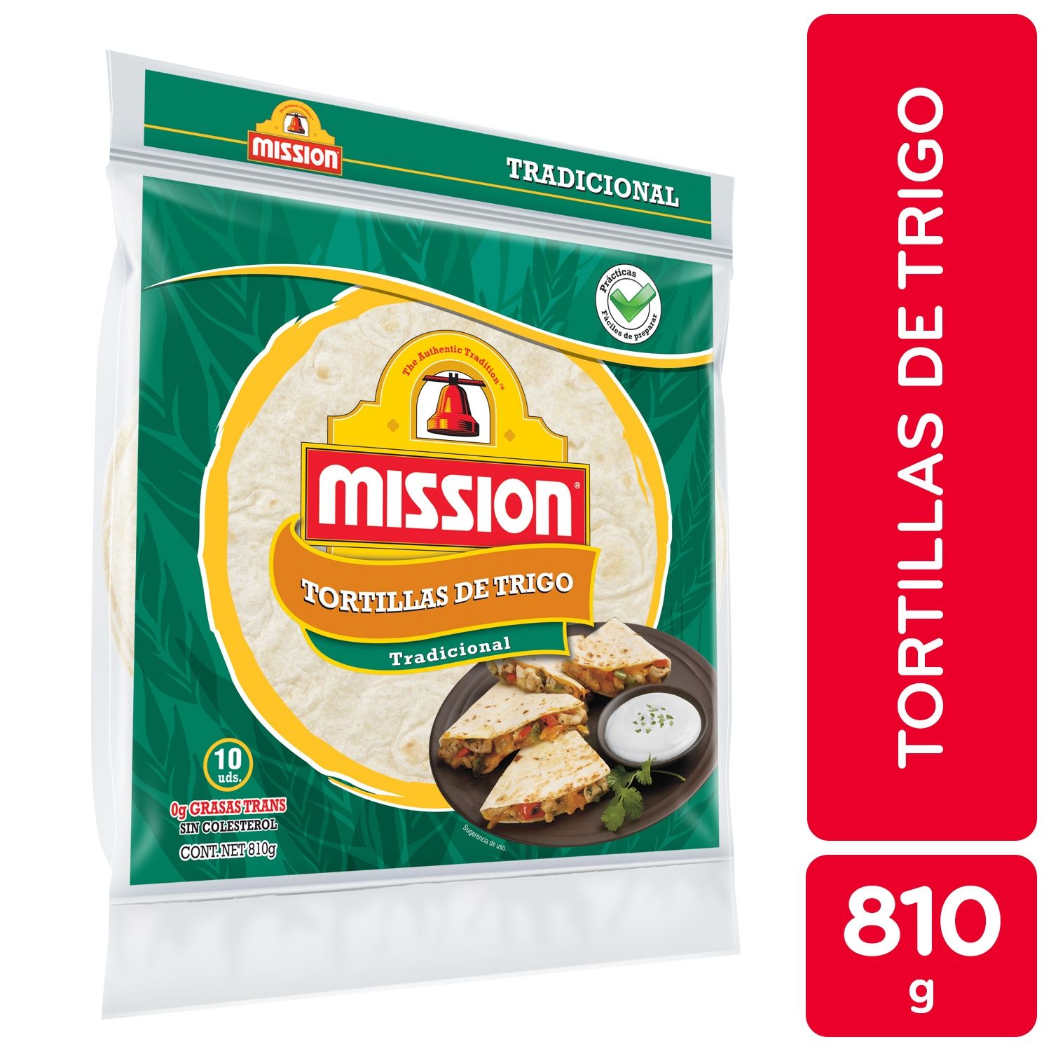 Tortillas Trigo Grande Mision Paquete 810 G