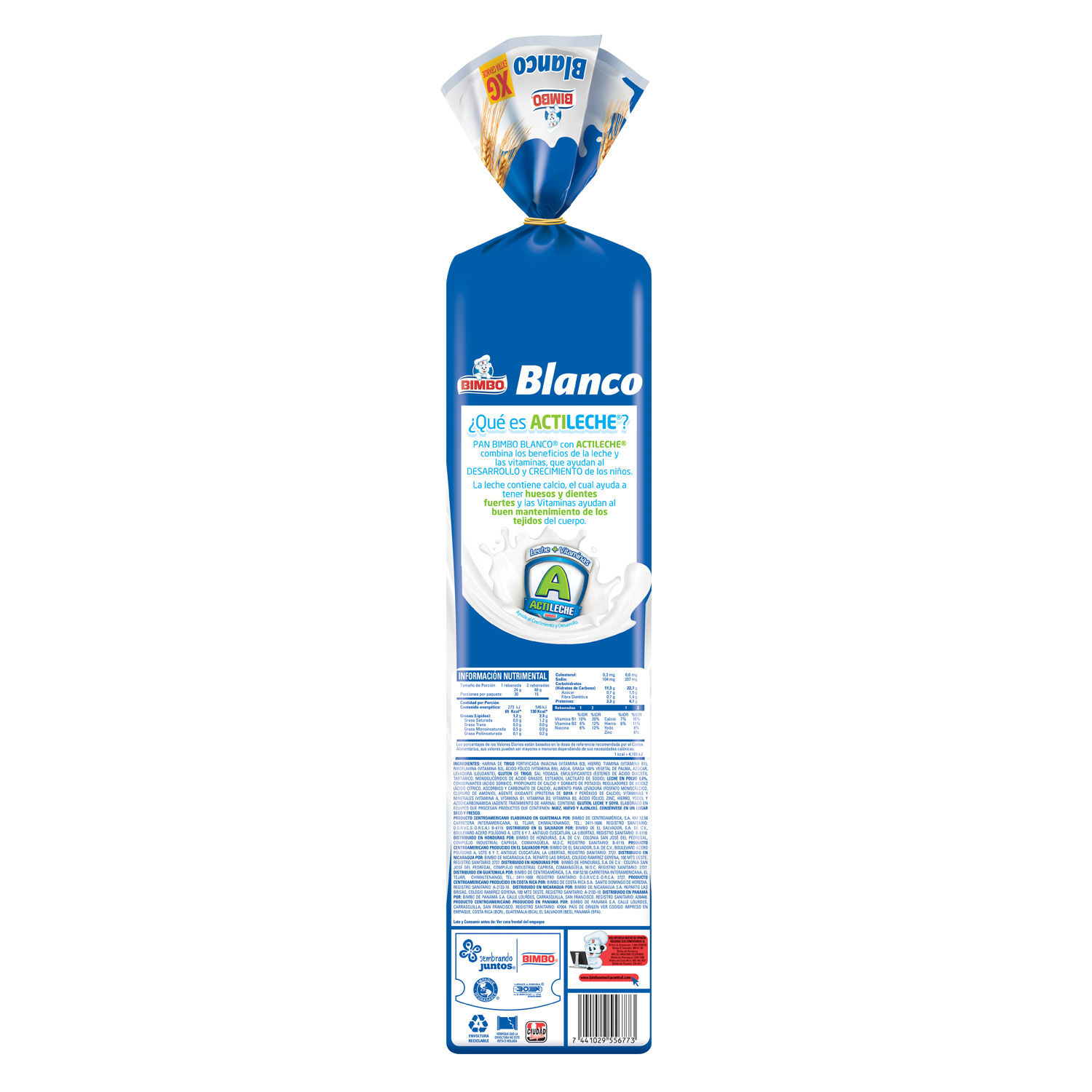 Pan Bimbo Blanco Familiar 600 g 