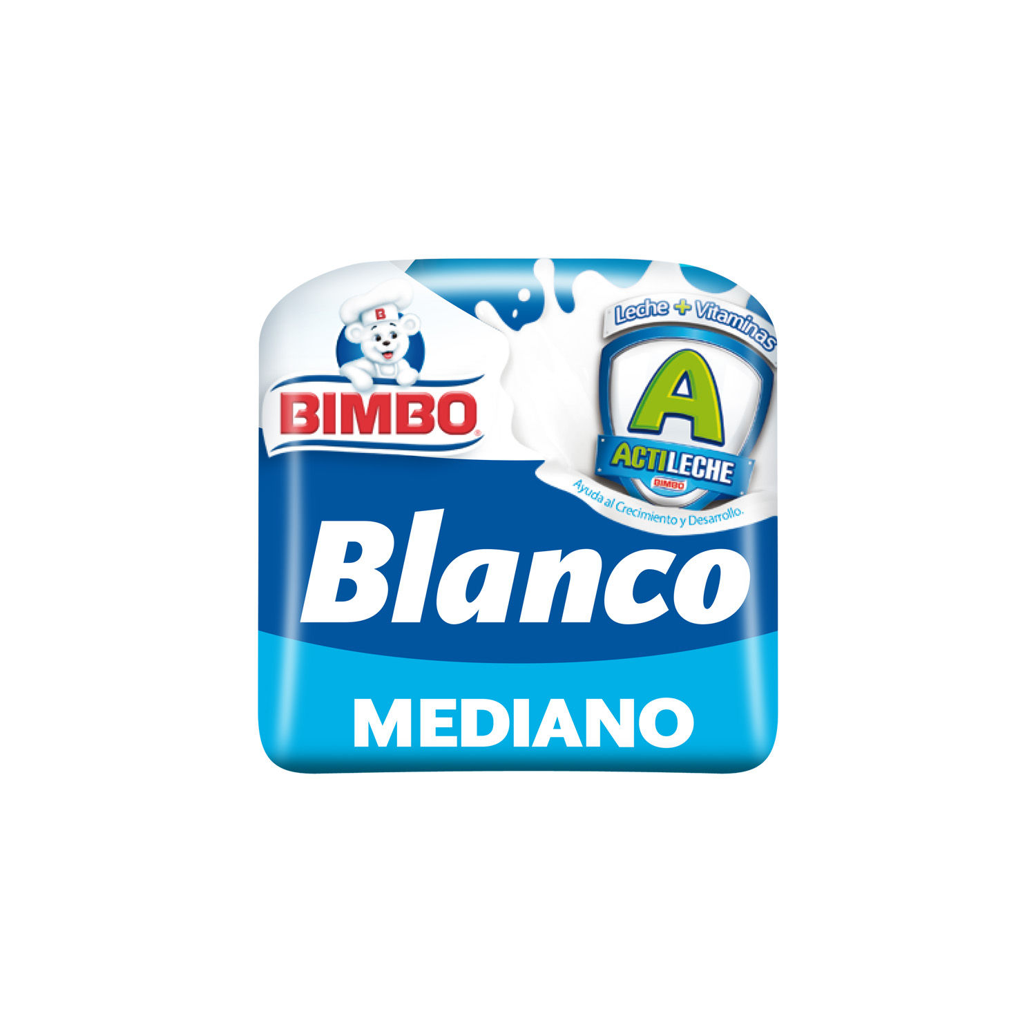 Pan Empacado Blanco Mediano Bimbo Paquete 450 G