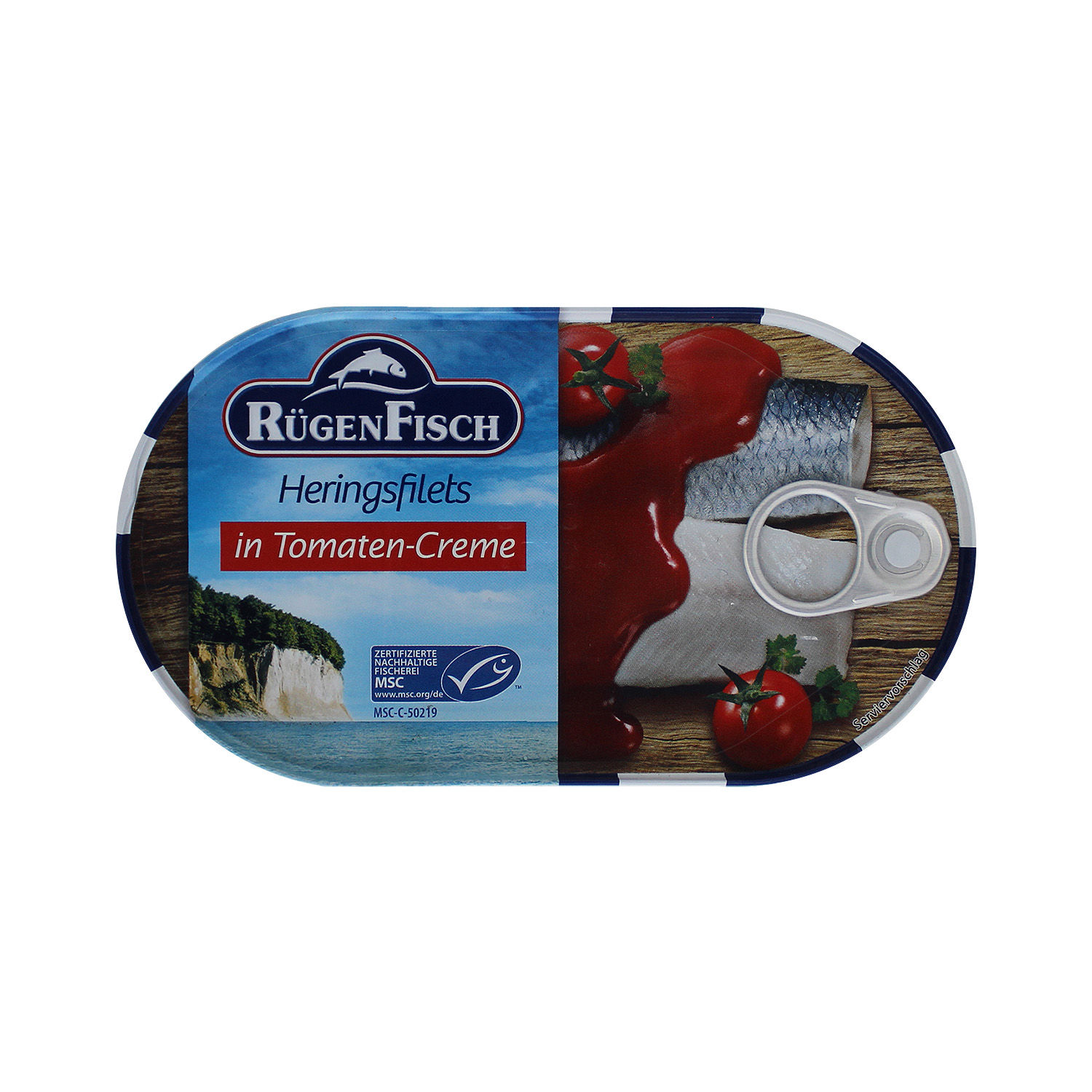 Arenque Salsa Tomate Rugen Fisch Lata 200 G