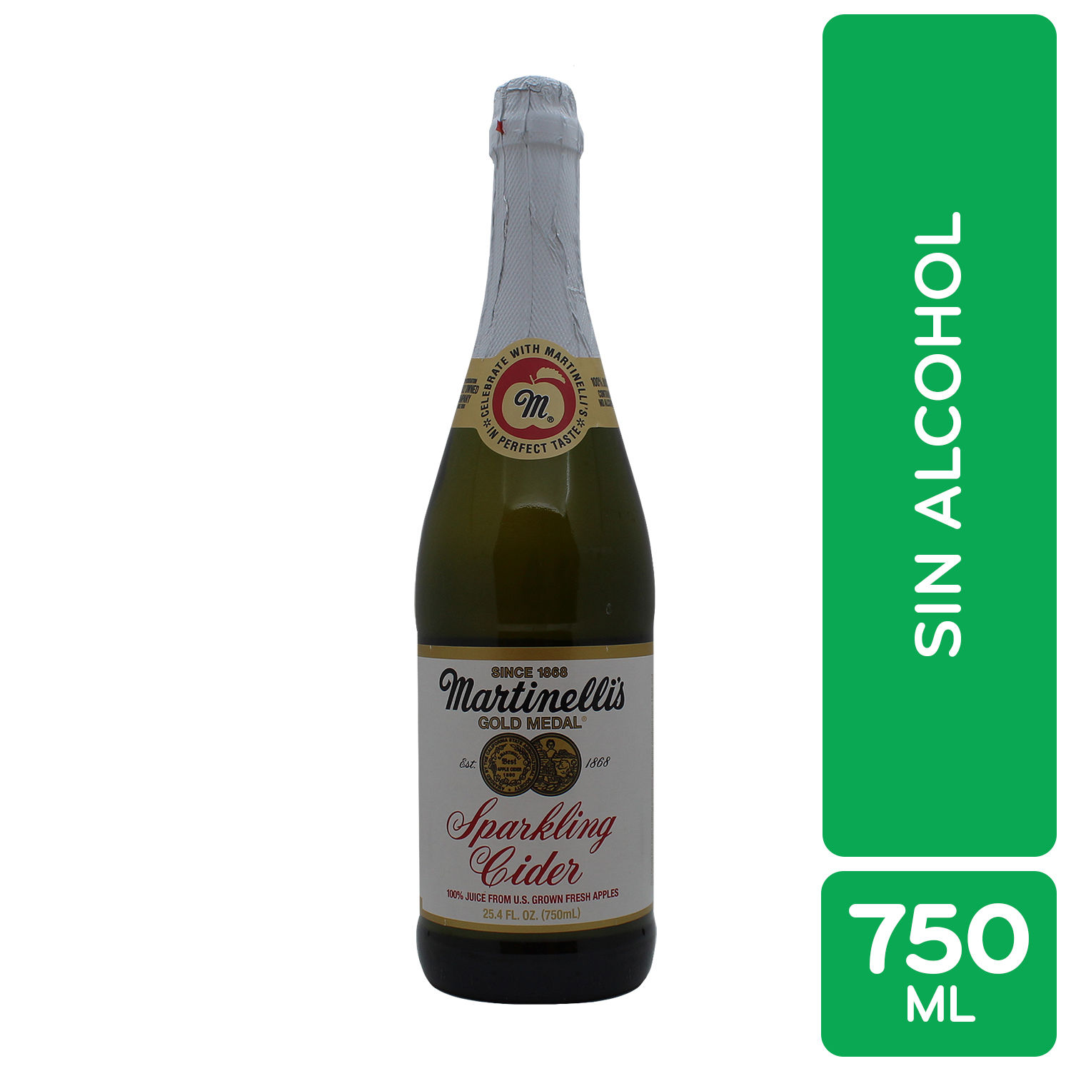 Sidra Espumosa De Manzana Sin Alcohol Martinelli