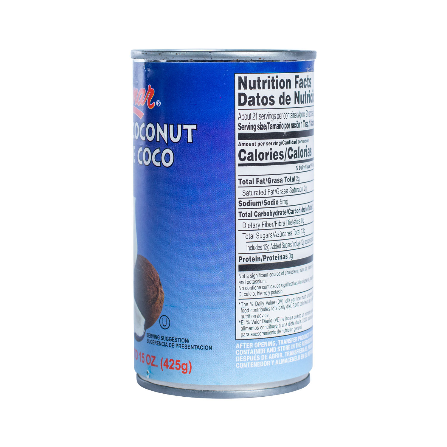 Crema Sin Alcohol Coco Roland Lata 425 Ml