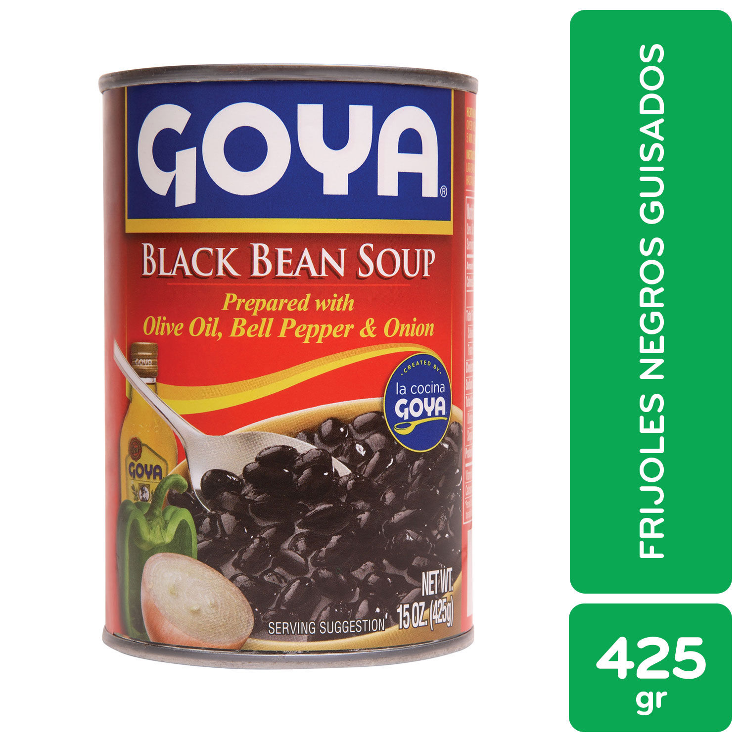 Frijol Preparado Negro Guisado Goya Lata 425 G