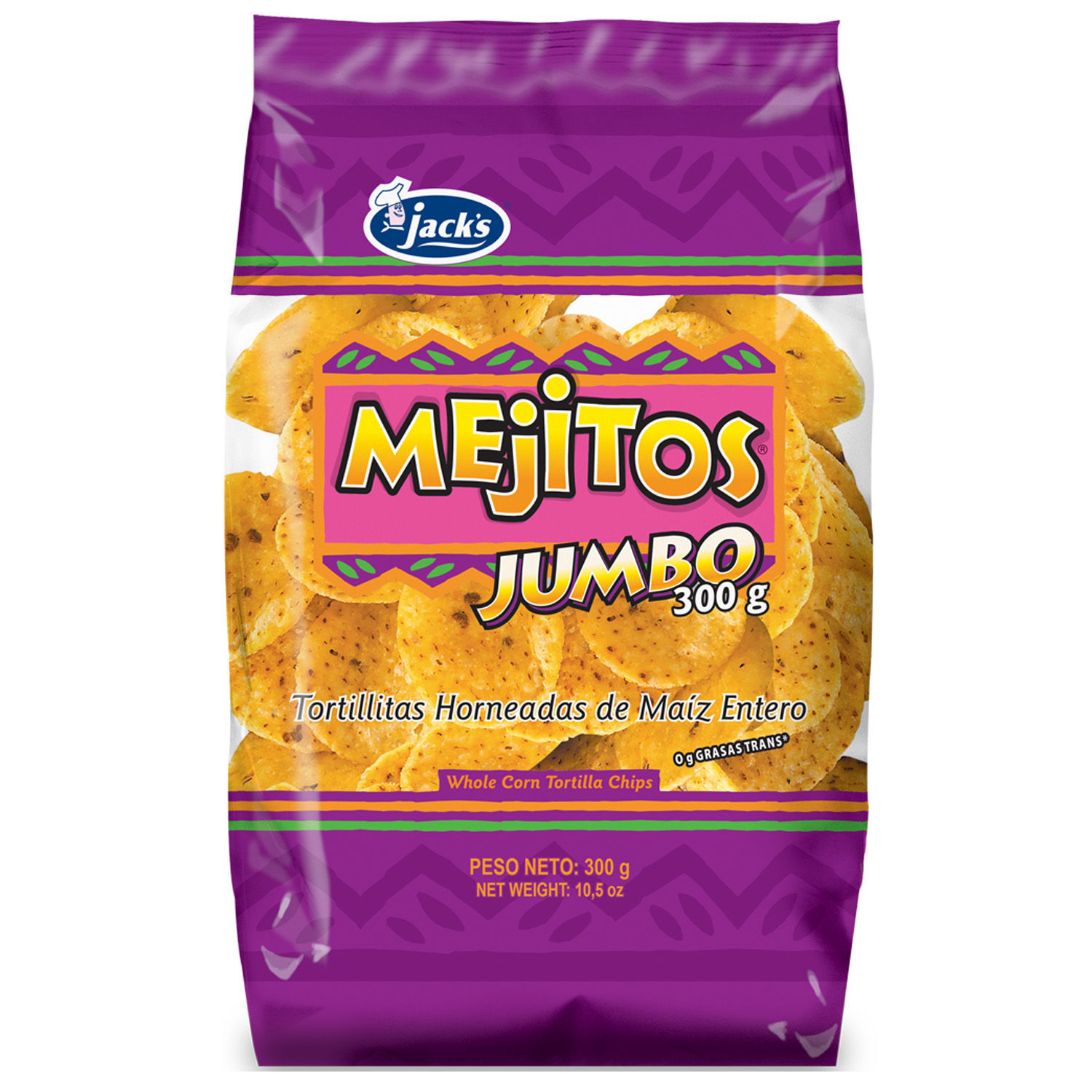 Tortilla Maiz Mejitos Jumbo Jacks Paquete 300 G