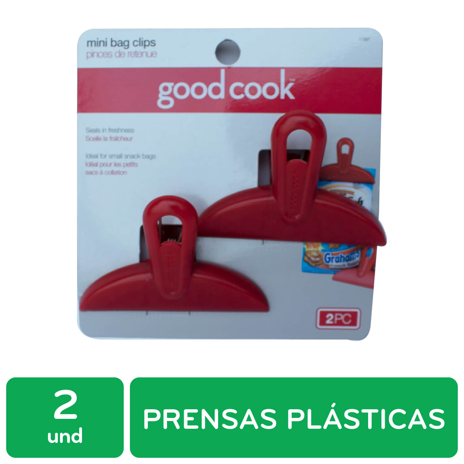 Accesorio Cocina Prensa P Sellar Good Cook Paquete 2 Unidad