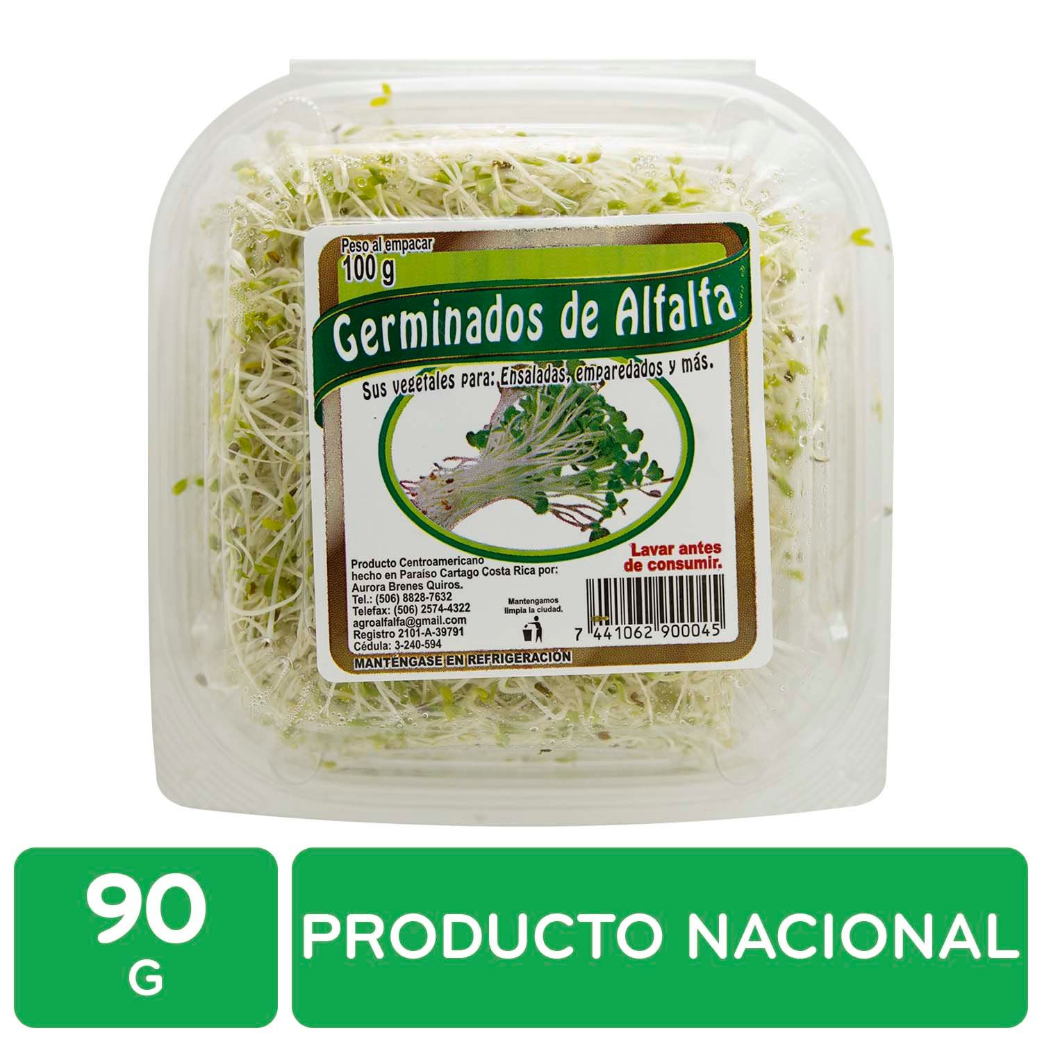 Germinado Alfalfa Auto Mercado Bandeja 90 G