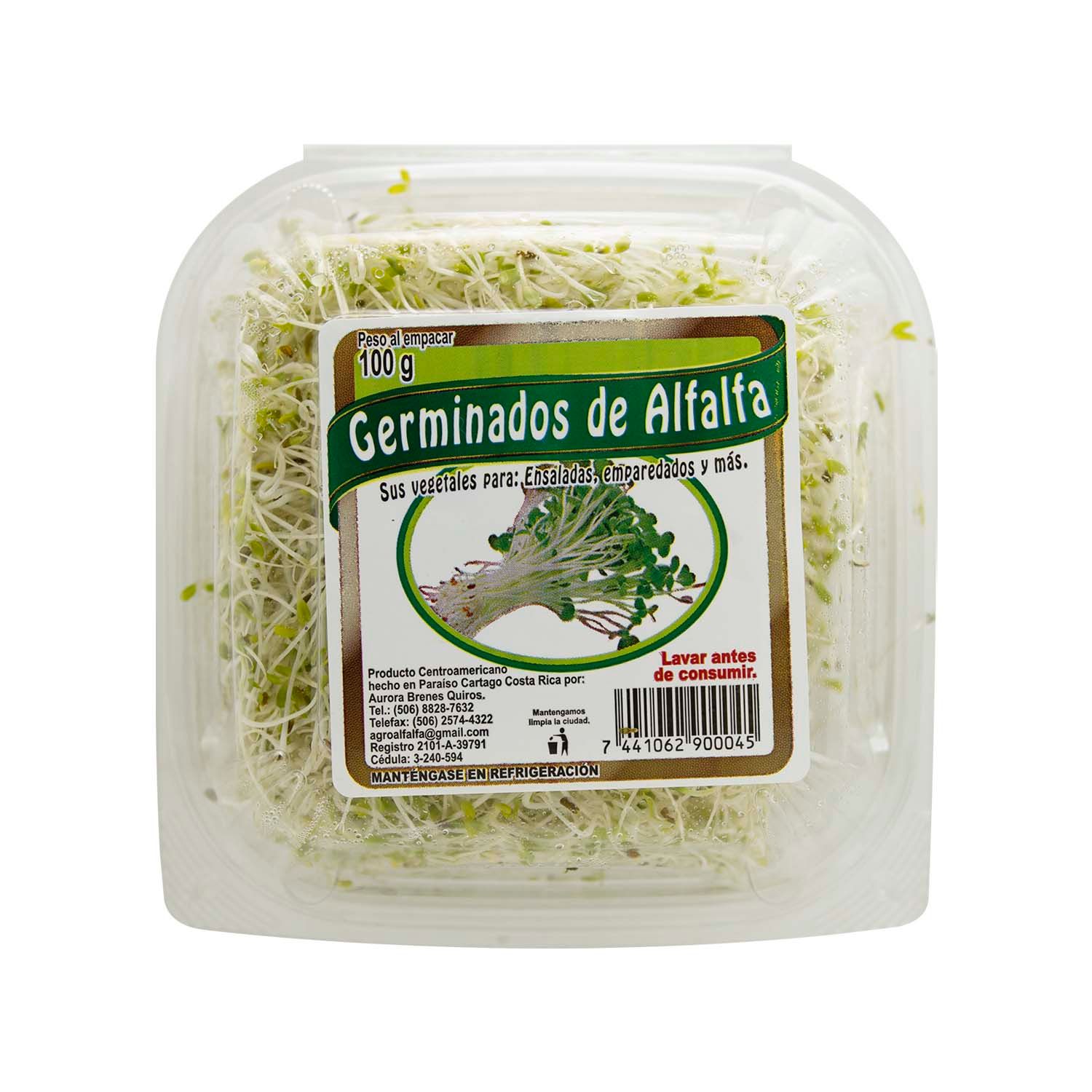 Germinado Alfalfa Auto Mercado Bandeja 90 G