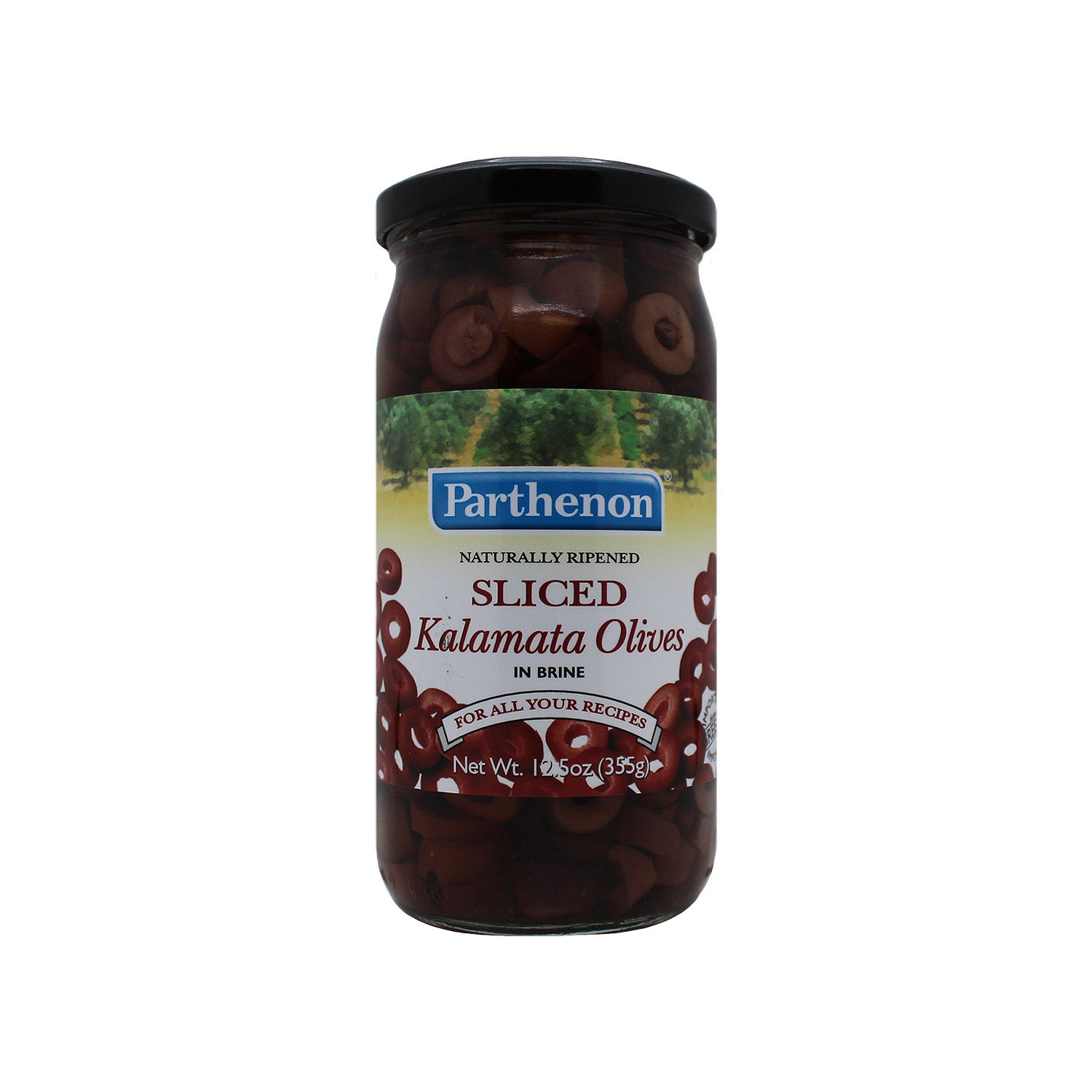 Aceituna Rebanada Kalamata Parthenon Frasco 355 G