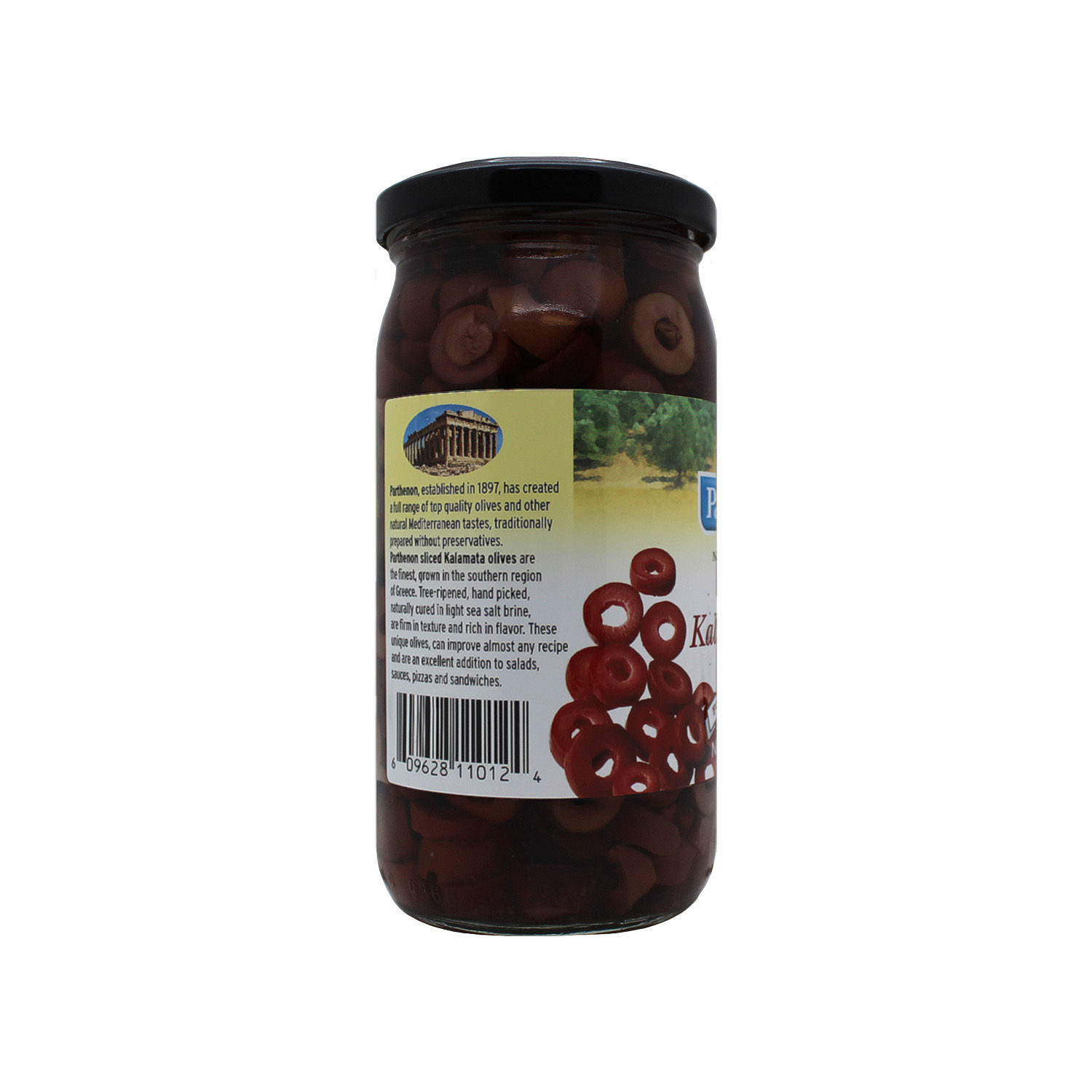 Aceituna Rebanada Kalamata Parthenon Frasco 355 G