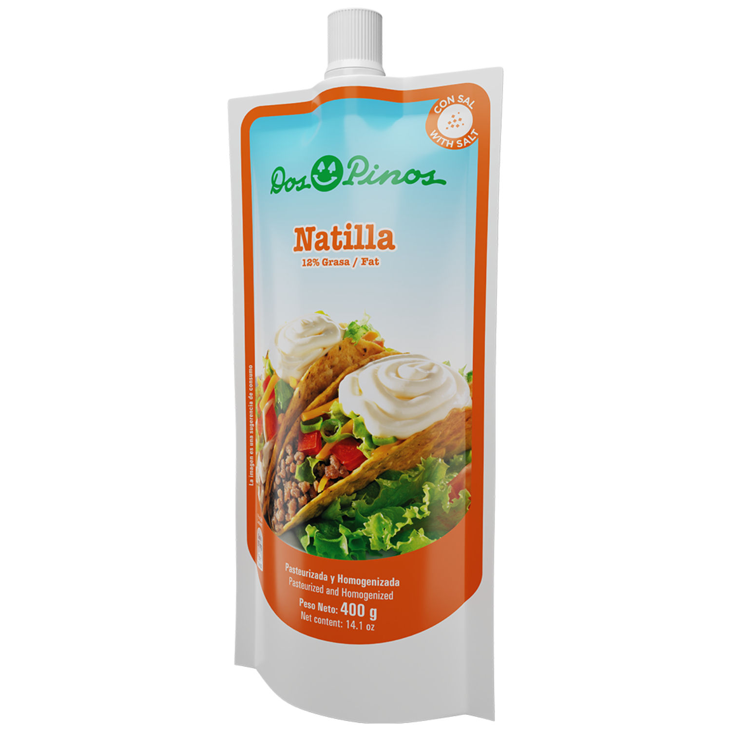 Natilla Con Sal Liviana Dos Pinos Paquete 400 G