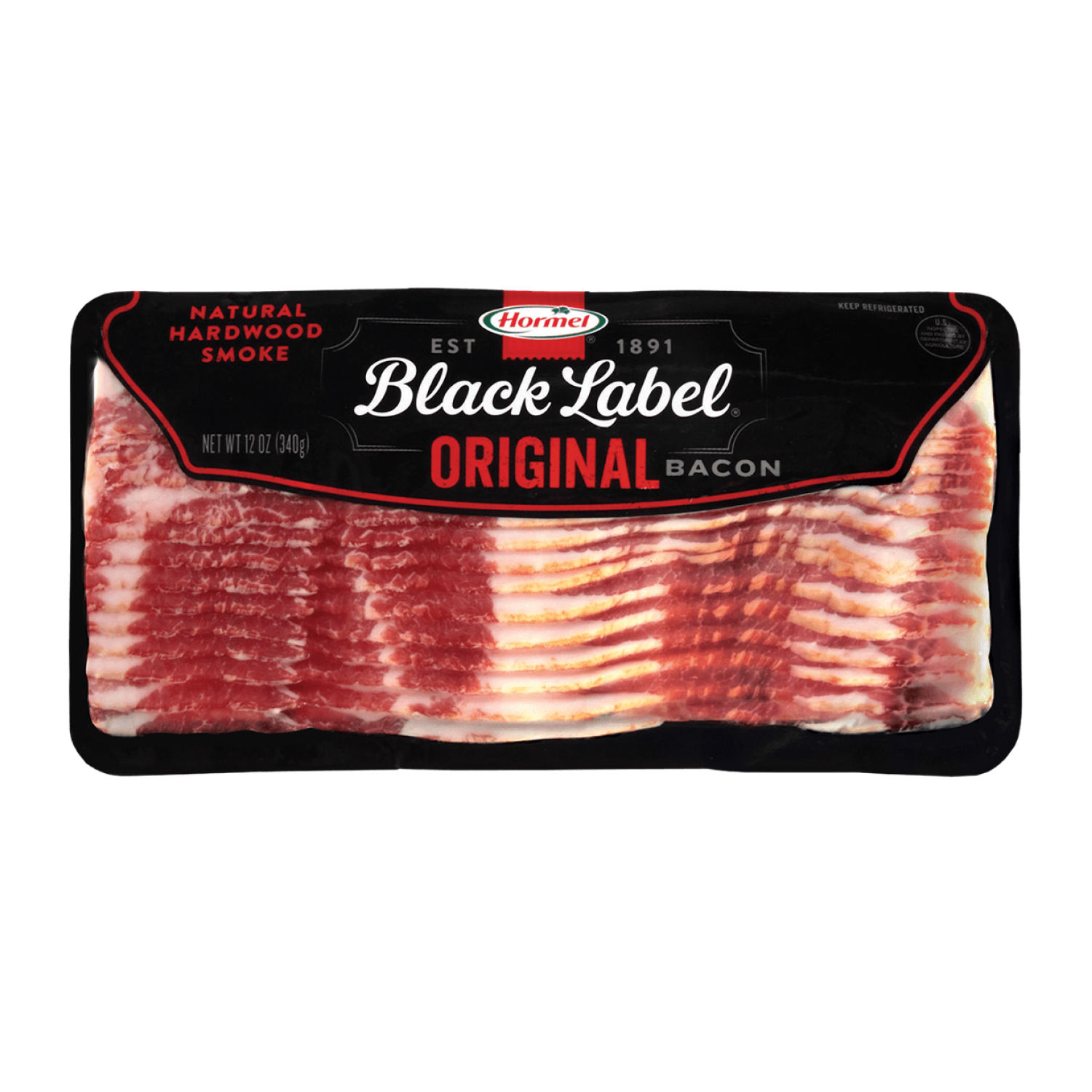 Tocineta Cerdo Etiqueta Negra Rebanada Usa Hormel Paquete 340 G