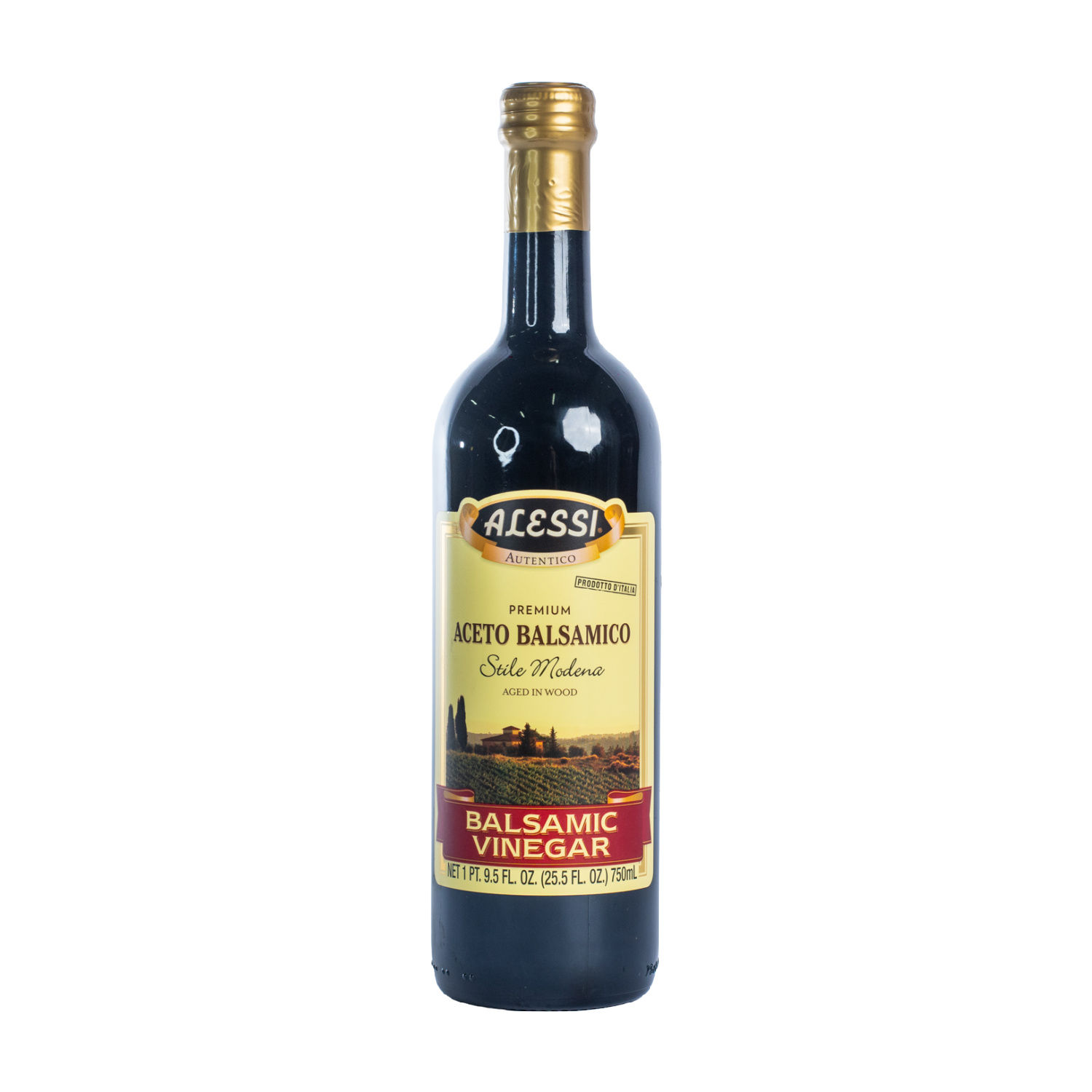 Vinagre Balsamico Añejado 4 Años Alessi Botella 750 Ml