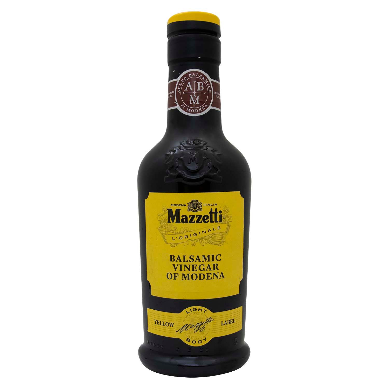 Vinagre Balsamico 3 Hojas Mazzetti Botella 250 Ml